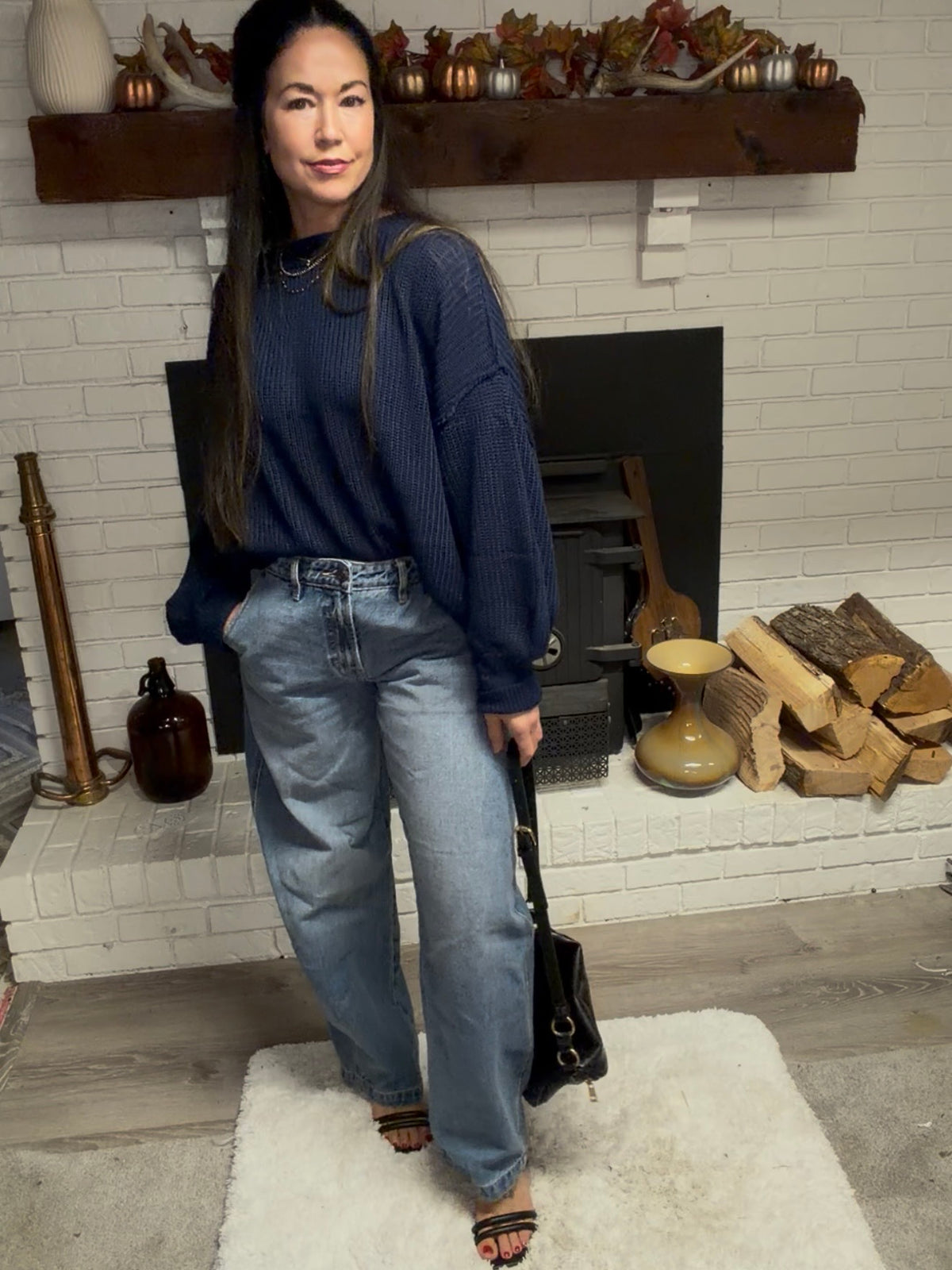 Sammie Baggy Barrel Back Buckle Jean