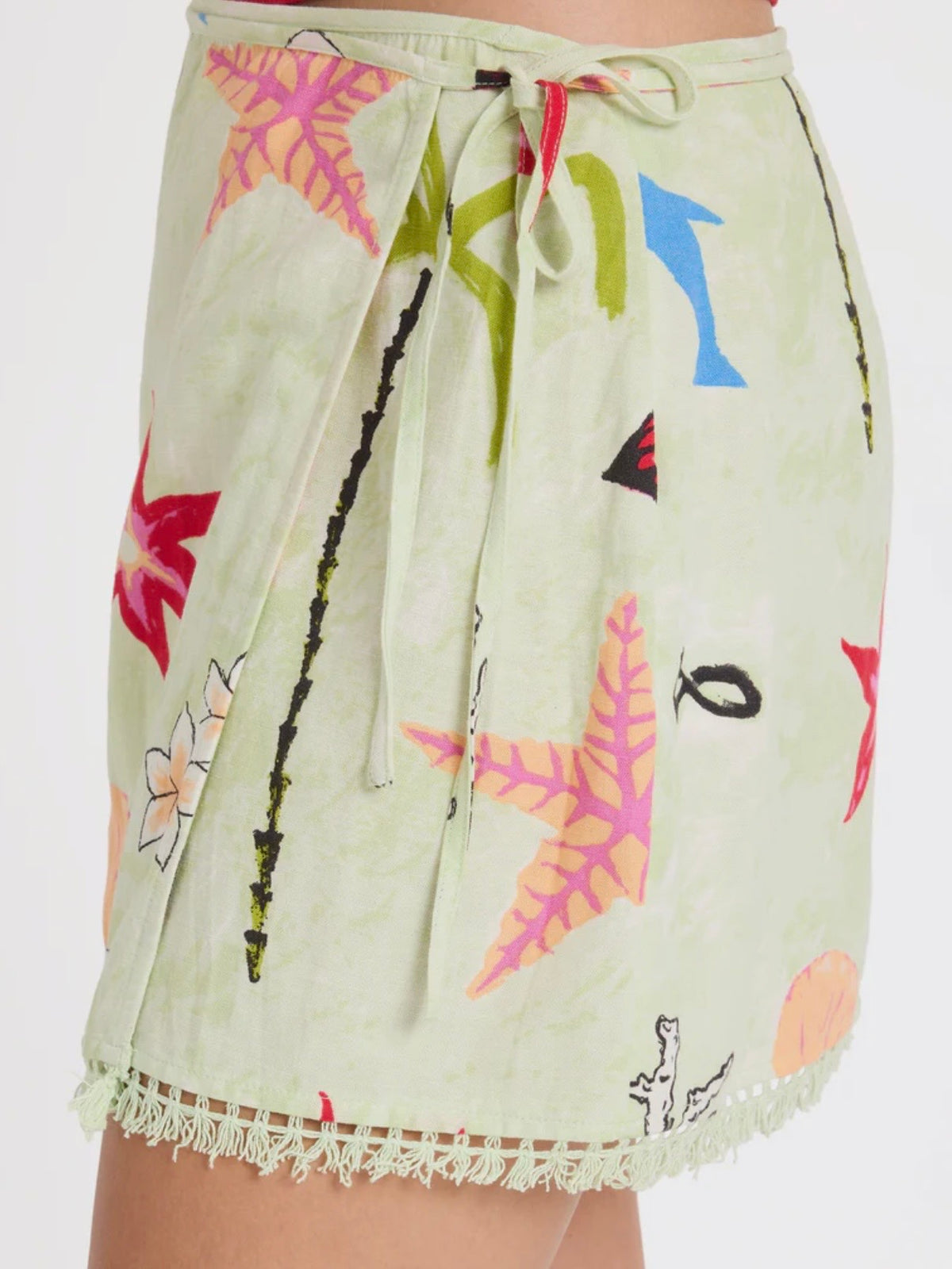 Lottie Hall Woven Mini Skirt