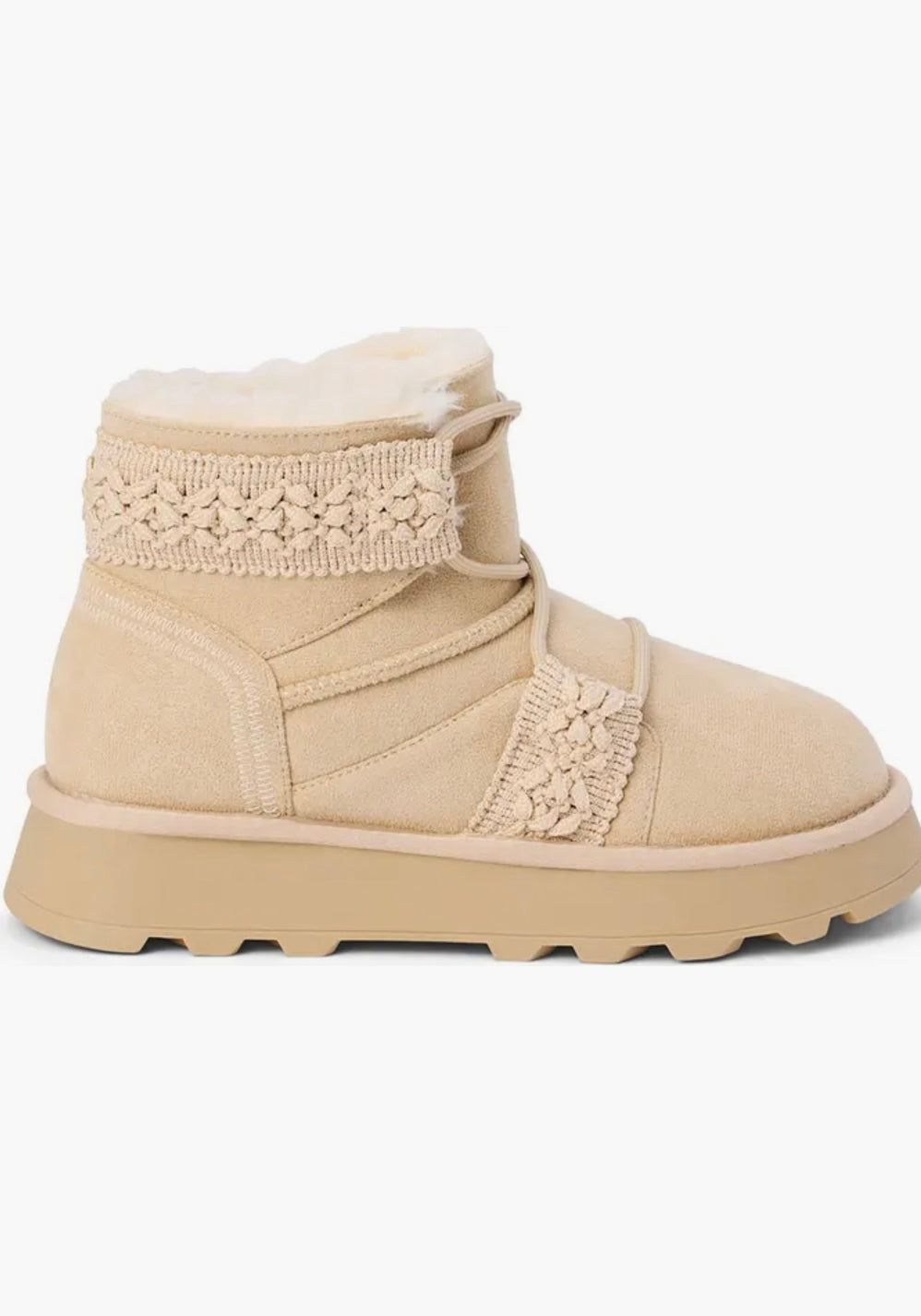 Matterhorn Faux Fur Bootie in Natural