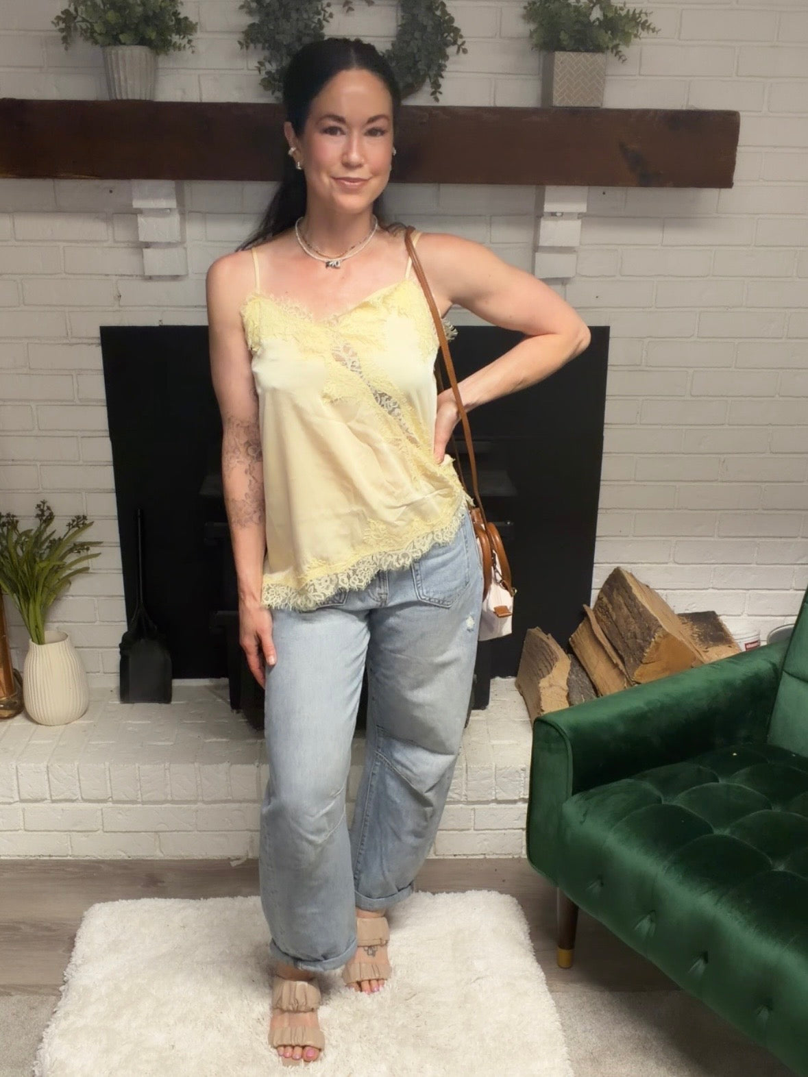 Creamy Butter Satin Lined Wide Leg Pants