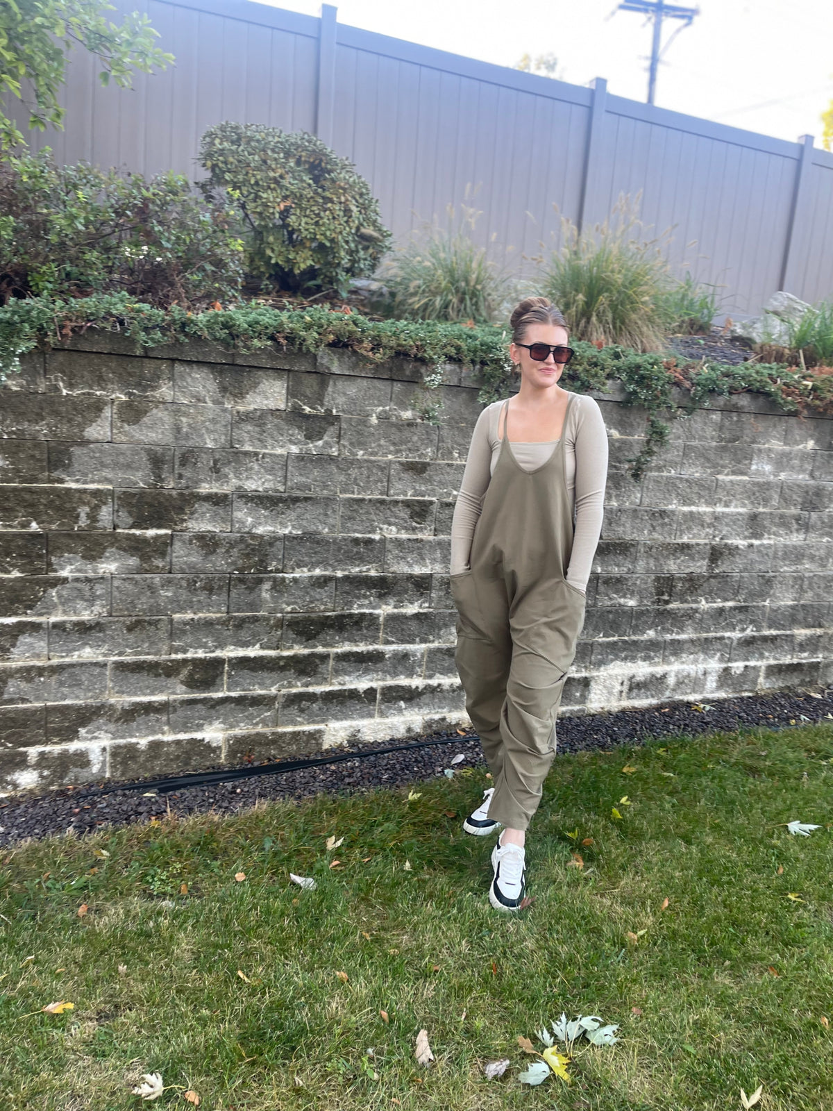 Olive Loose Fit Onesie