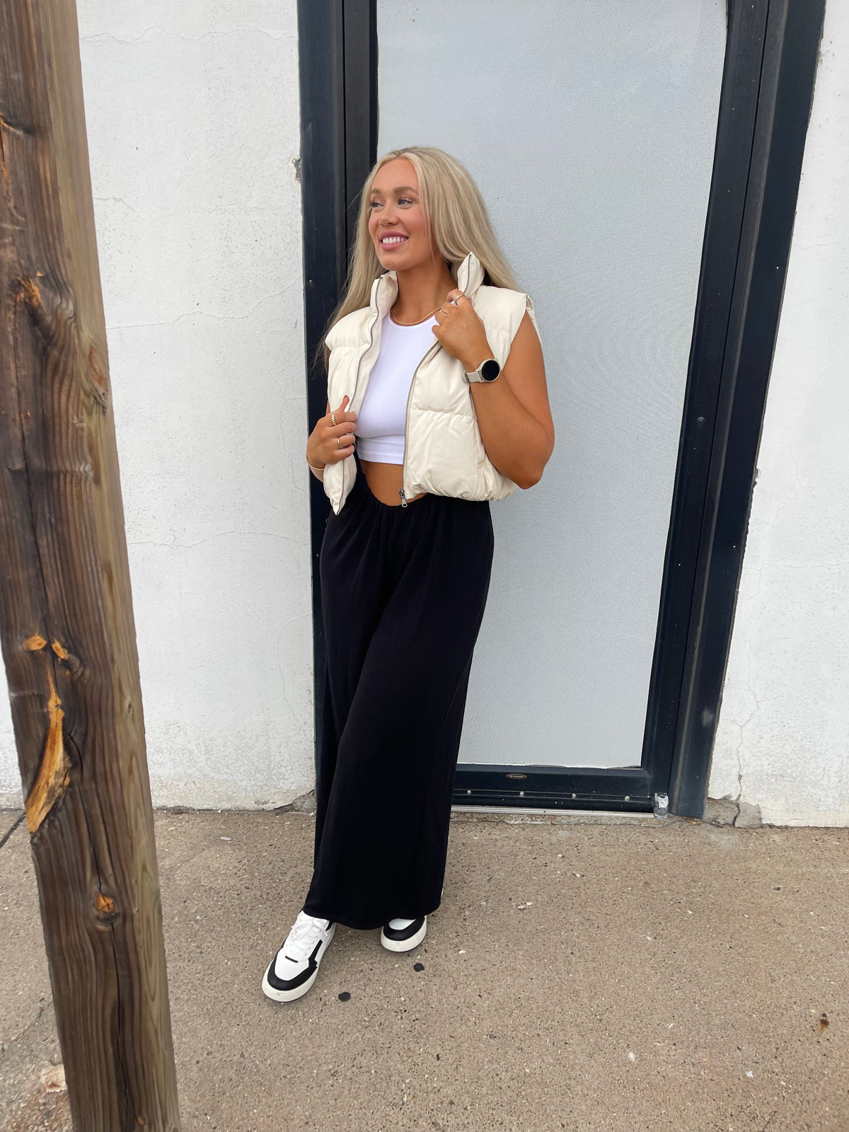 Black Wide Leg Suspender Jumper