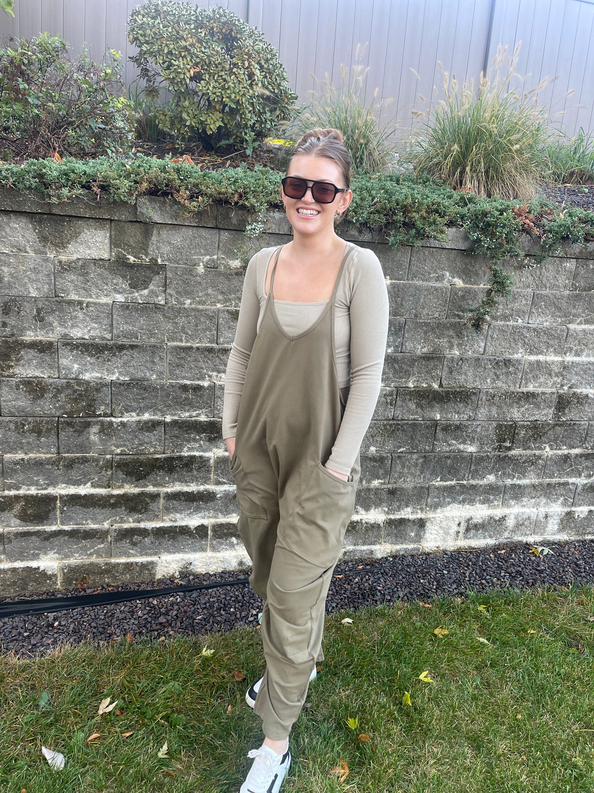 Olive Loose Fit Onesie