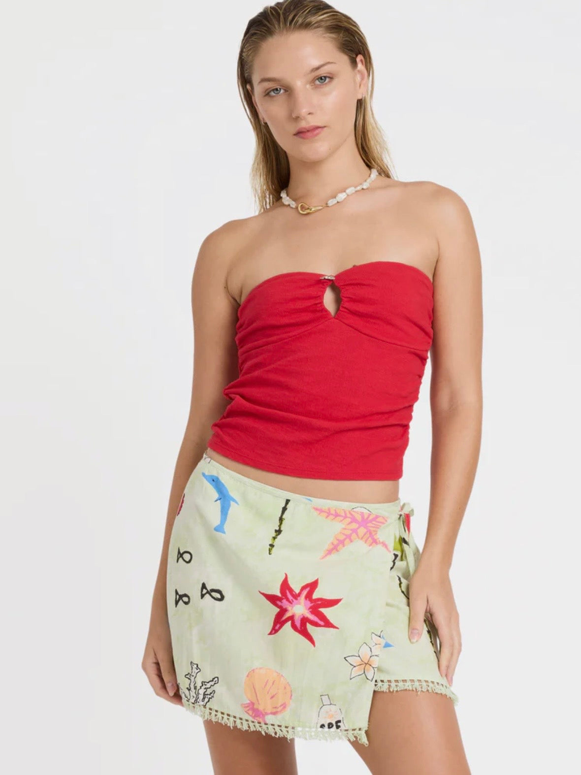 Lottie Hall Woven Mini Skirt