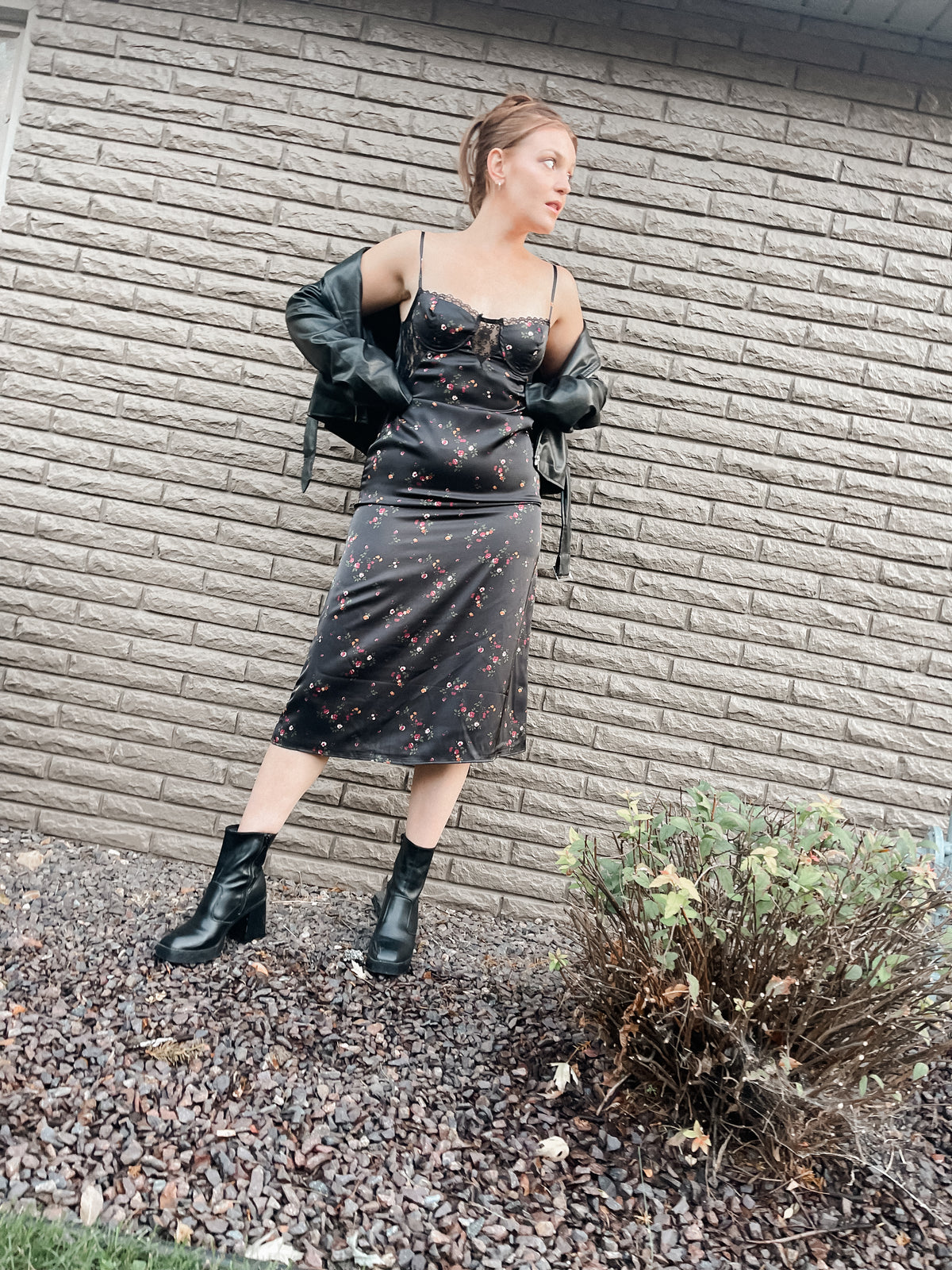 Black Vegan Leather Biker Jacket