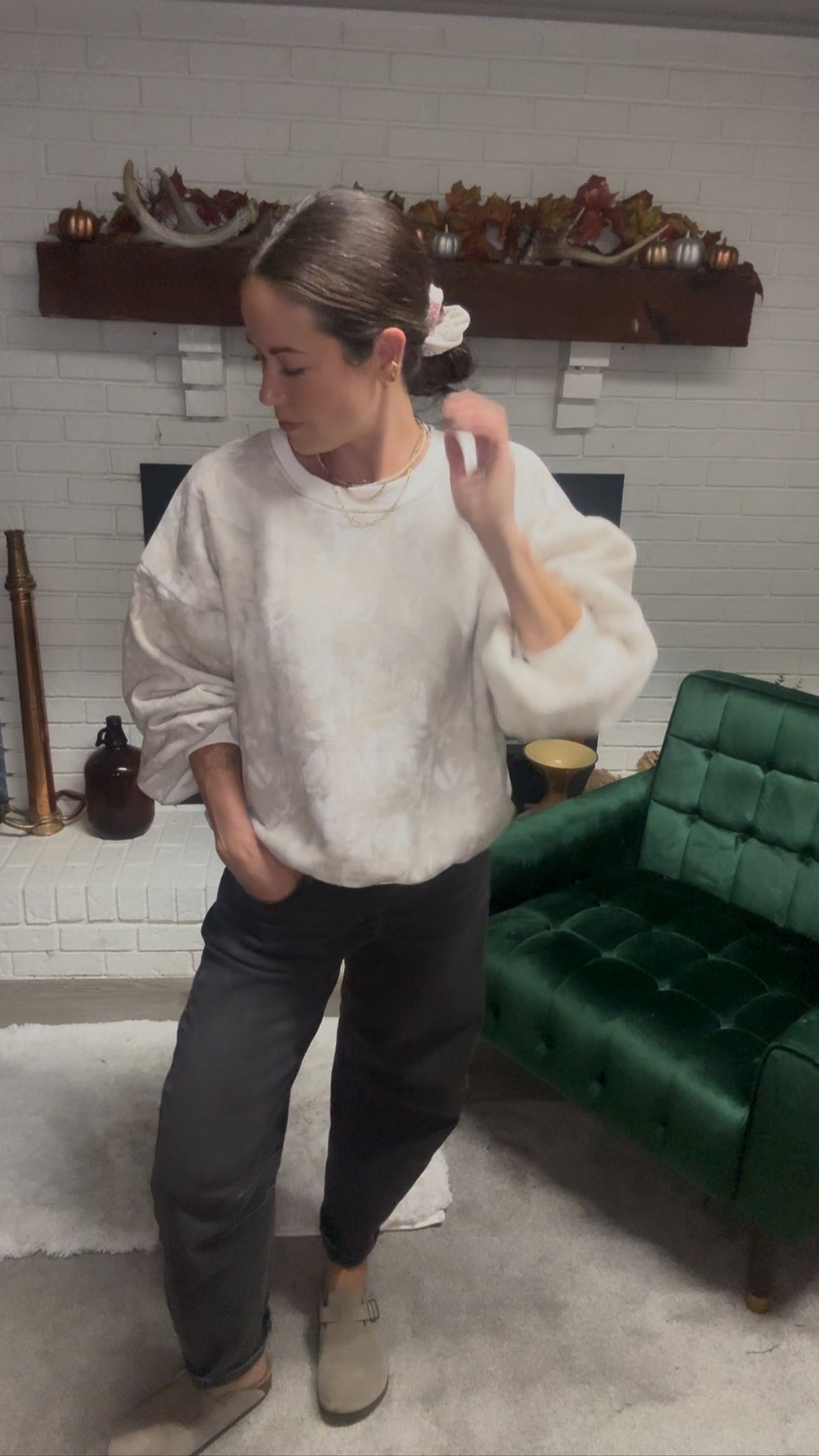 Woodland Camo Crewneck Sweatshirt