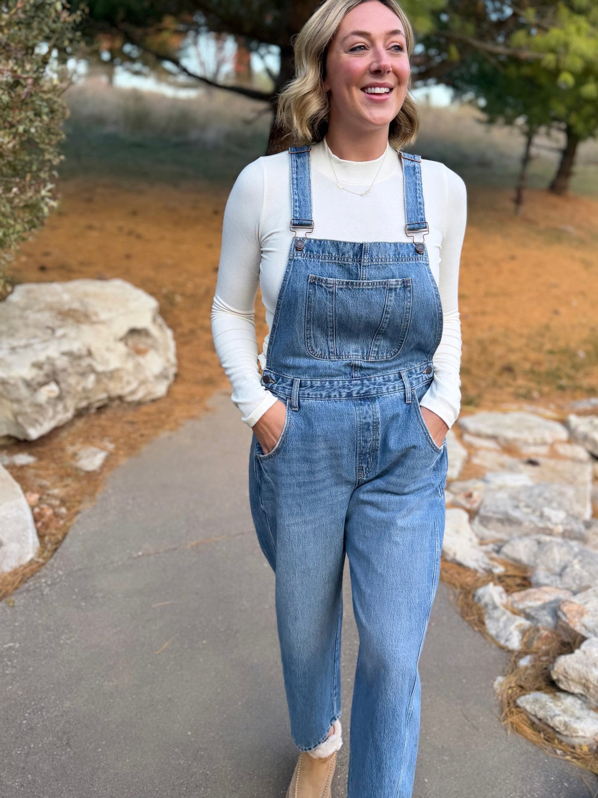 Barrel Leg Overalls
