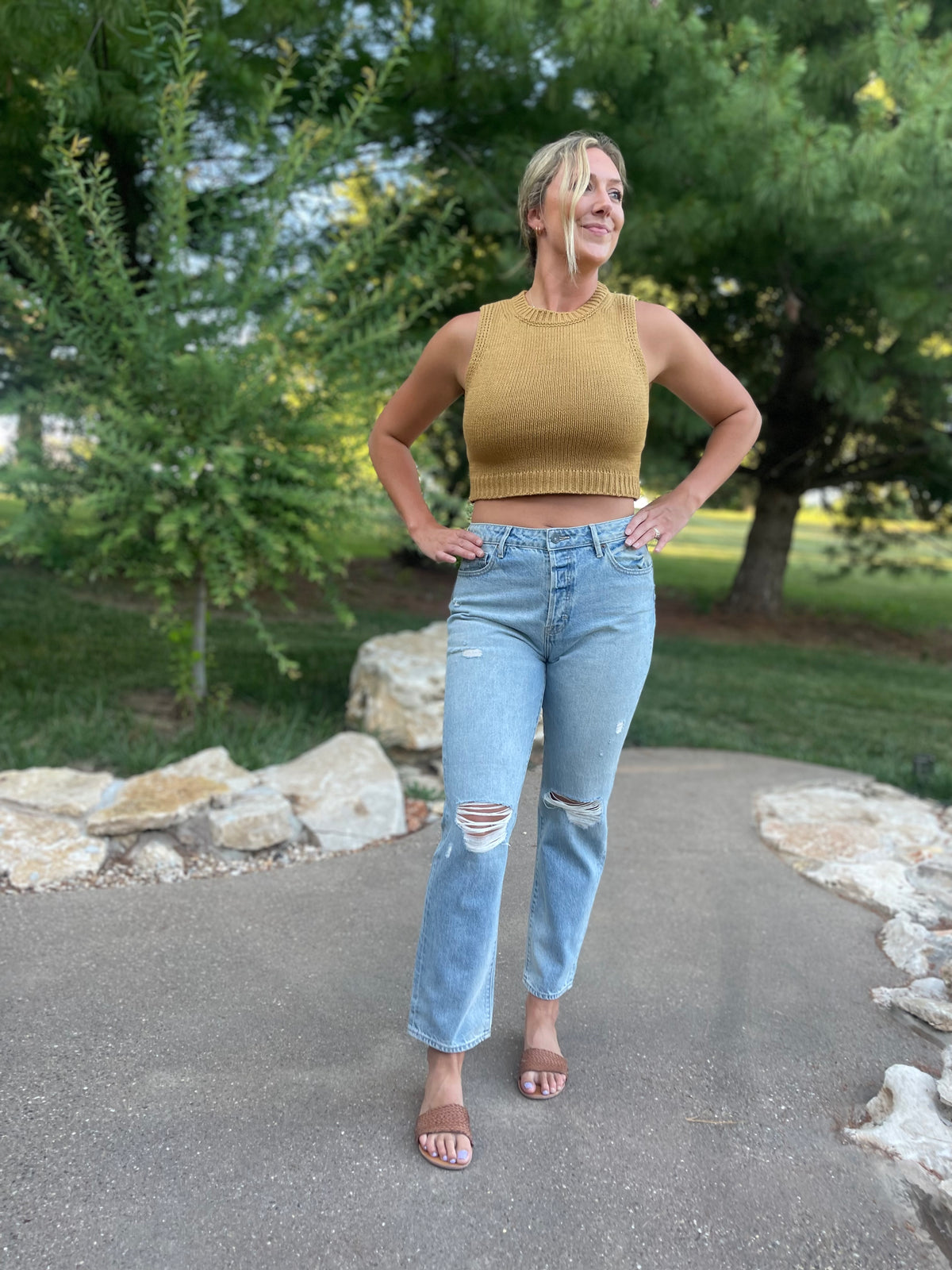 Tracey High Rise Straight Jeans