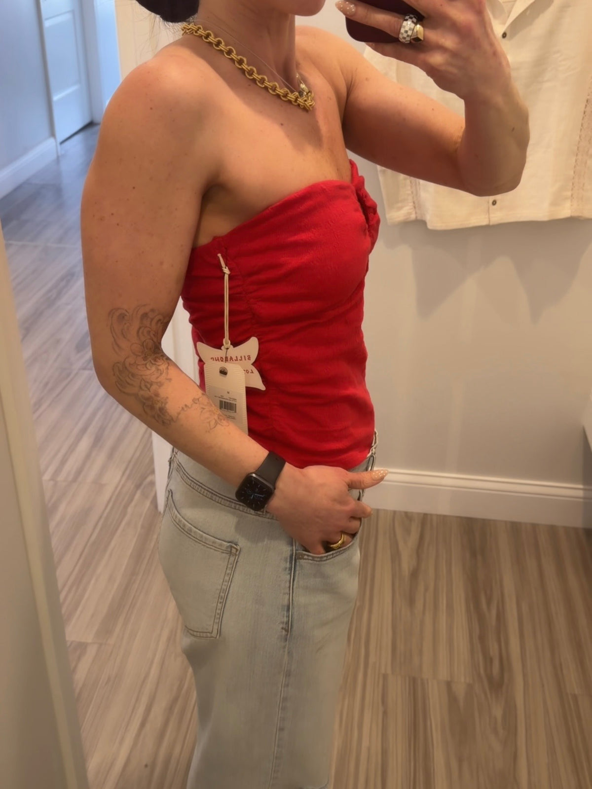 Lottie Hall Splasher Knit Tube Top