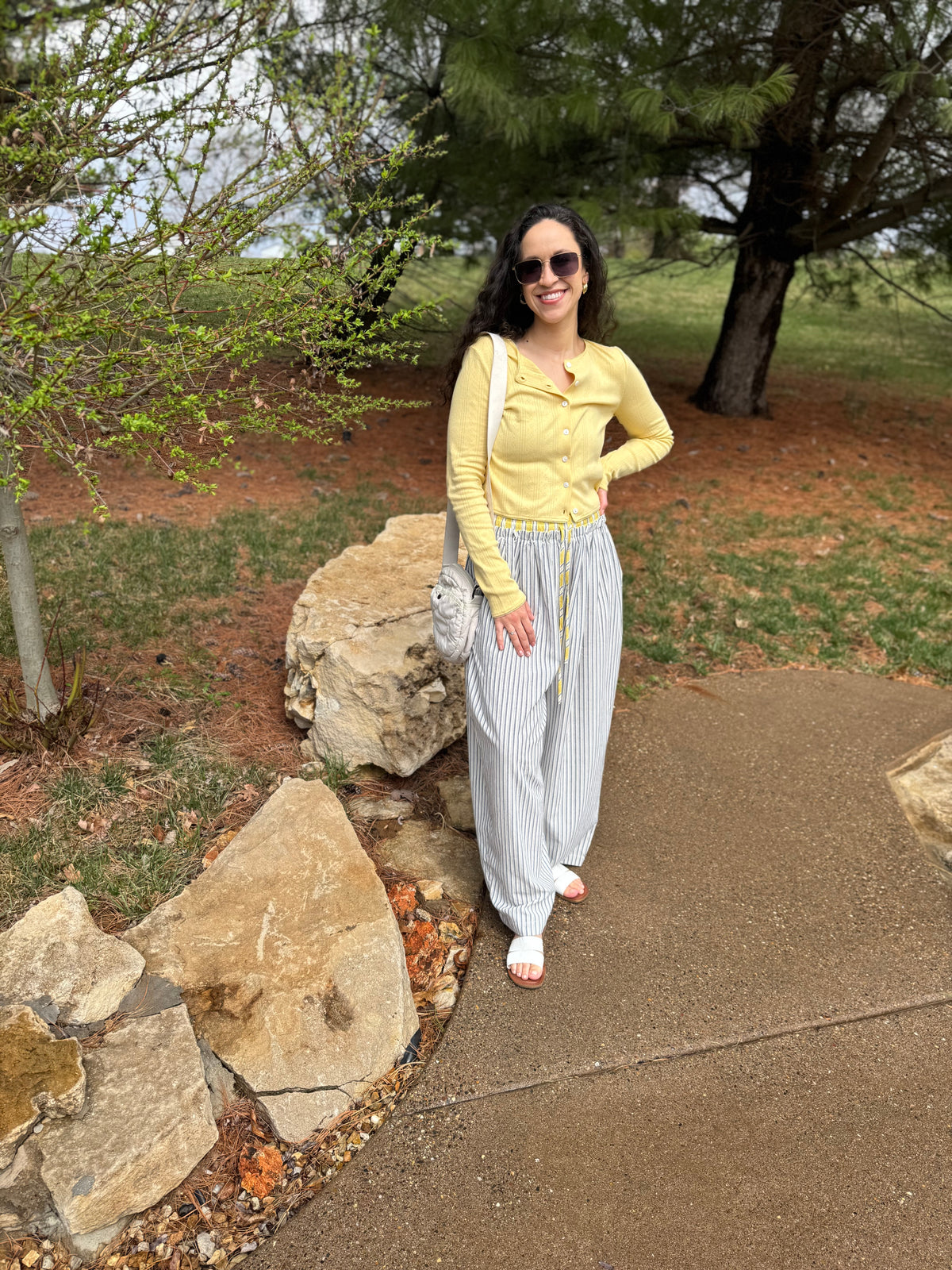 Butter Yellow Pointelle Cardigan