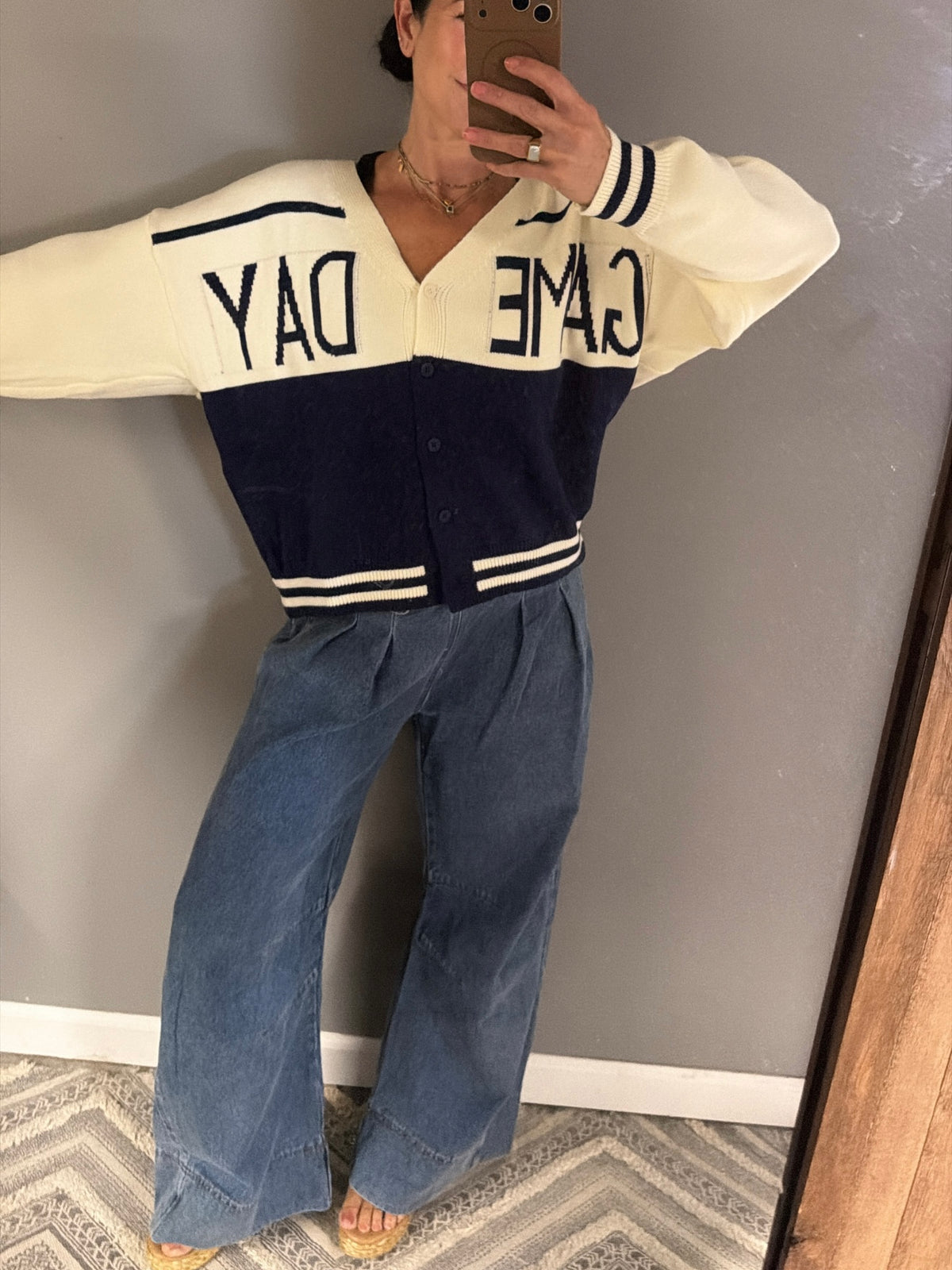 High Waist Wide Leg Denim Pants
