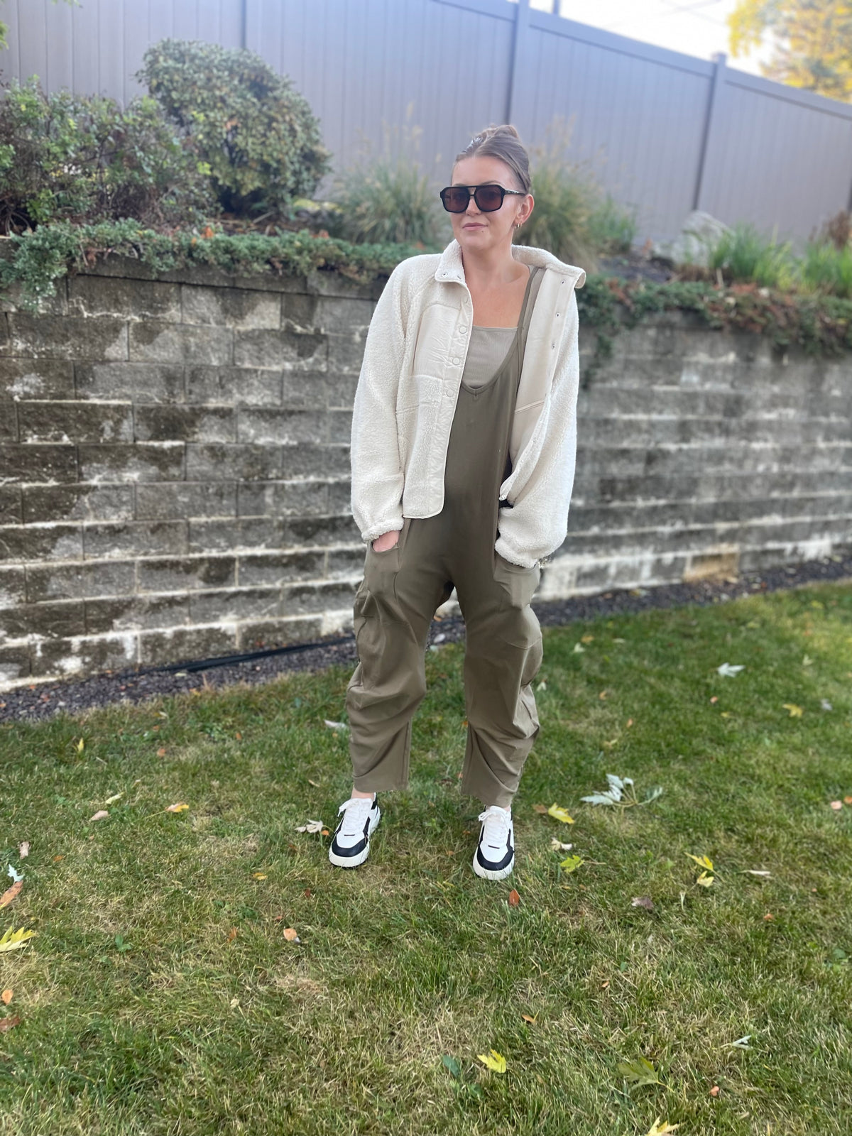 Olive Loose Fit Onesie