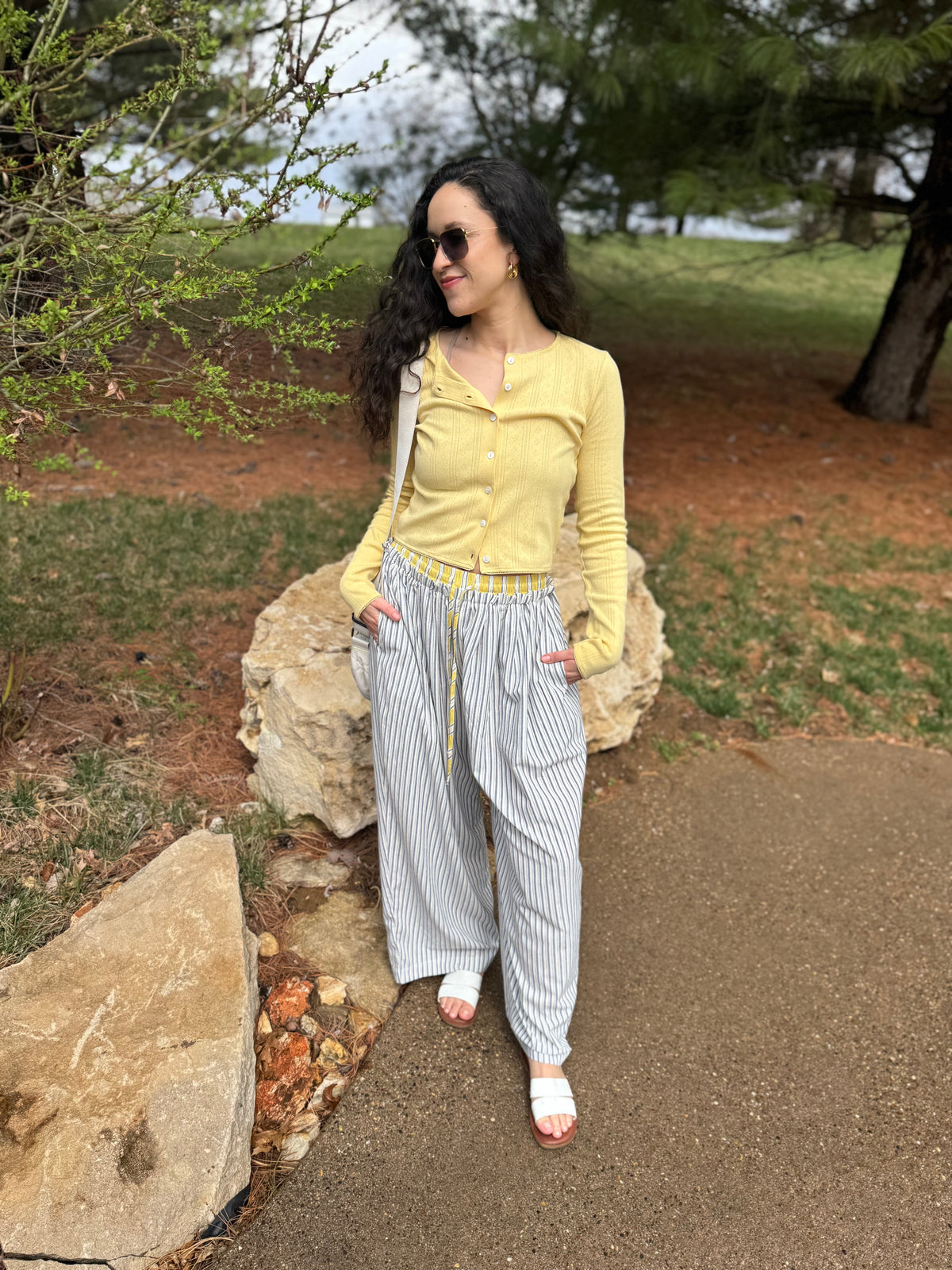 Butter Yellow Pointelle Cardigan