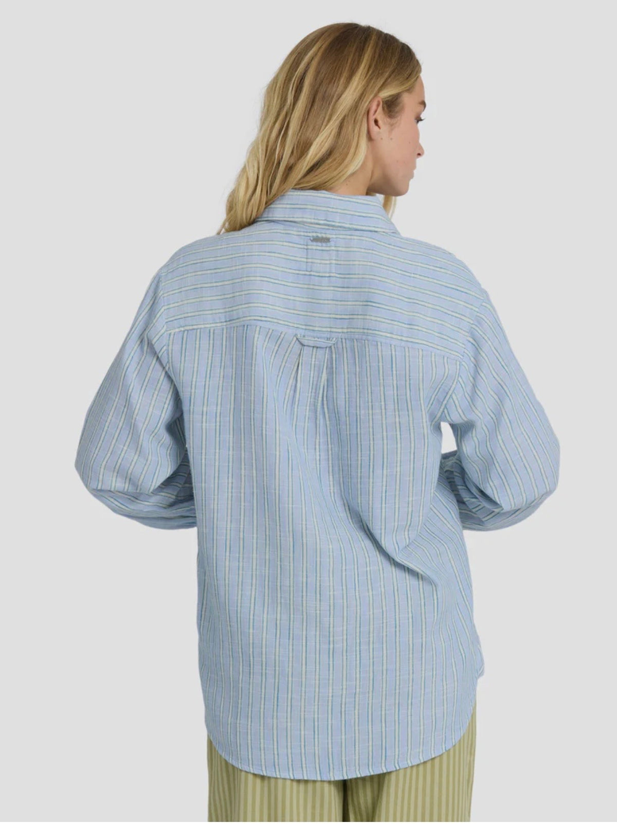 Wanderer Printed Long Sleeve Top - Twilight Blue