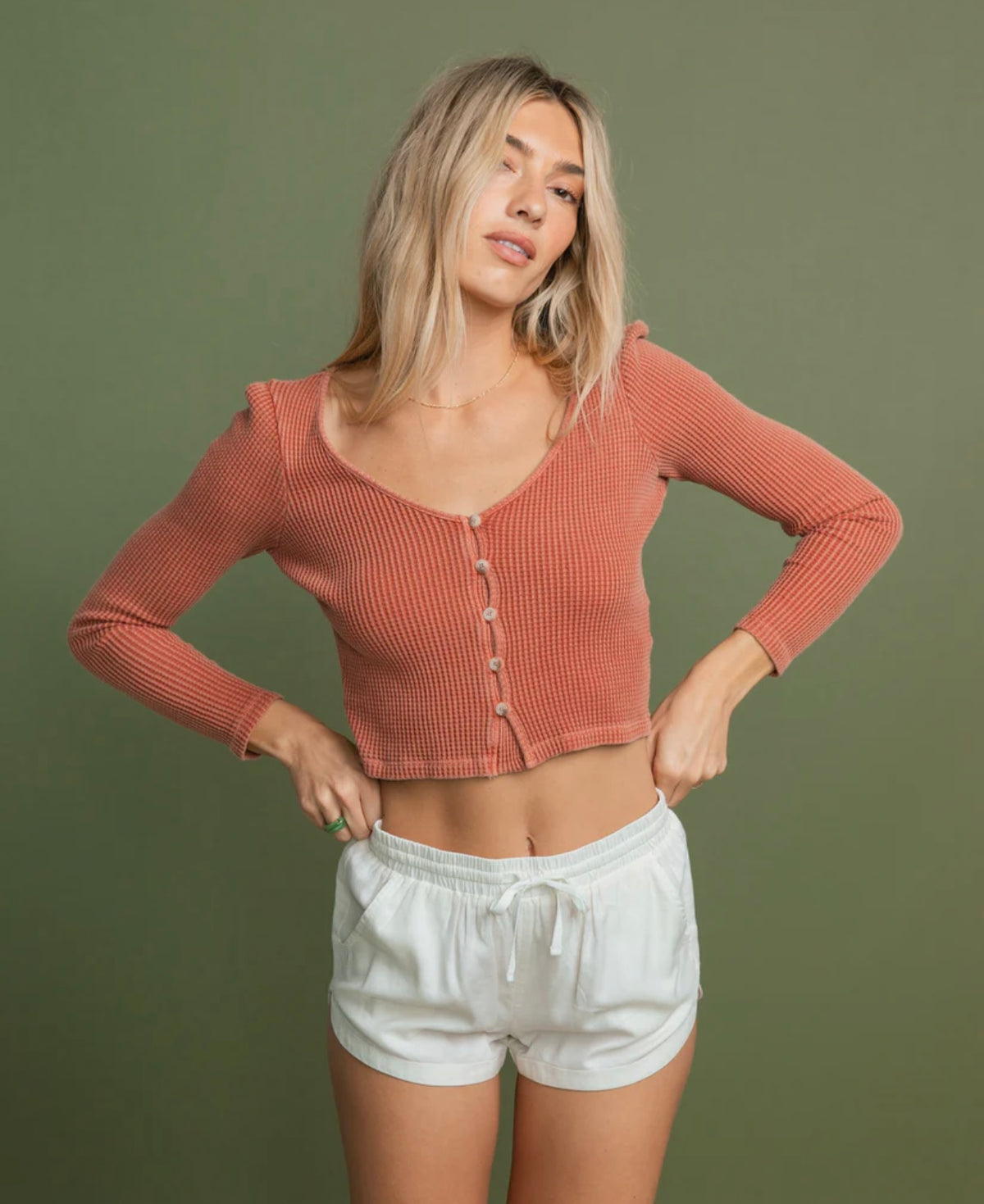 Billabong Paxton Thermal Cropped Top