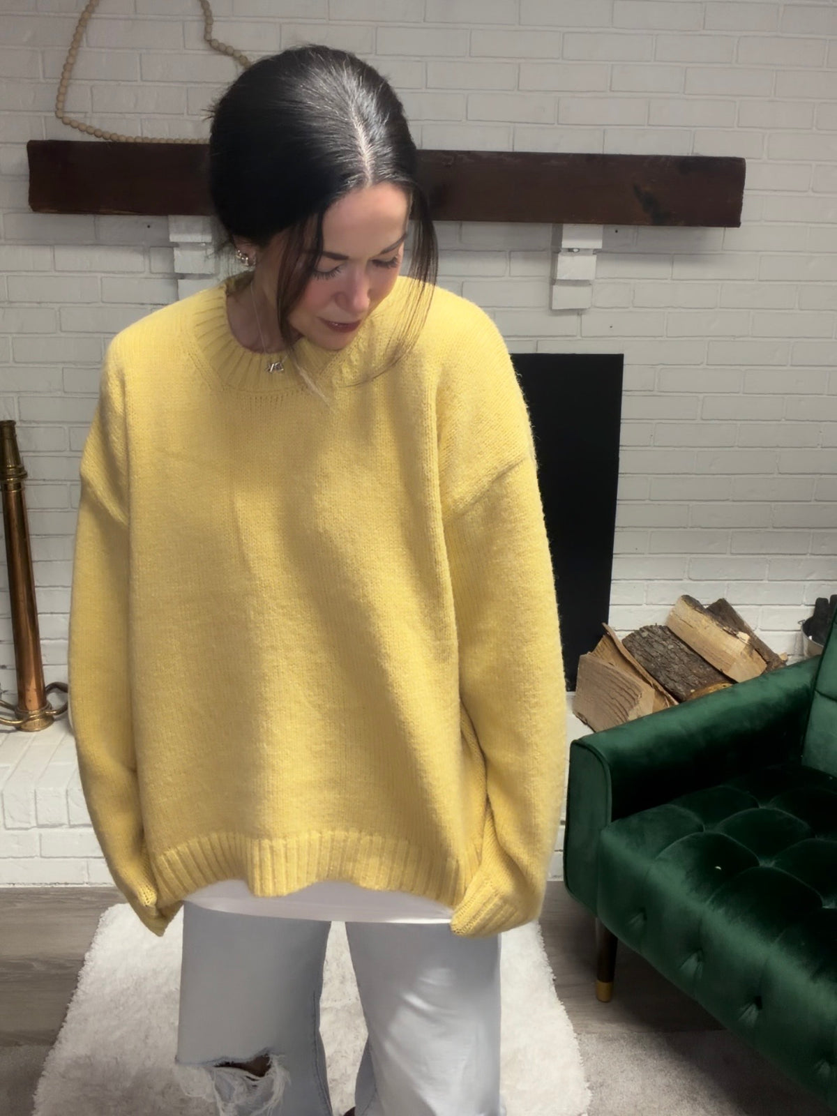 Honey Gold Crewneck Sweater
