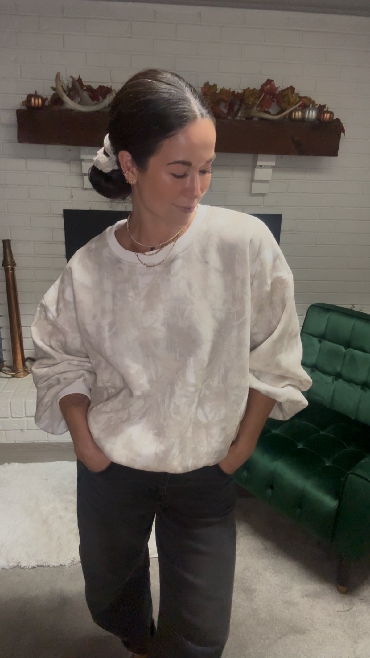 Woodland Camo Crewneck Sweatshirt