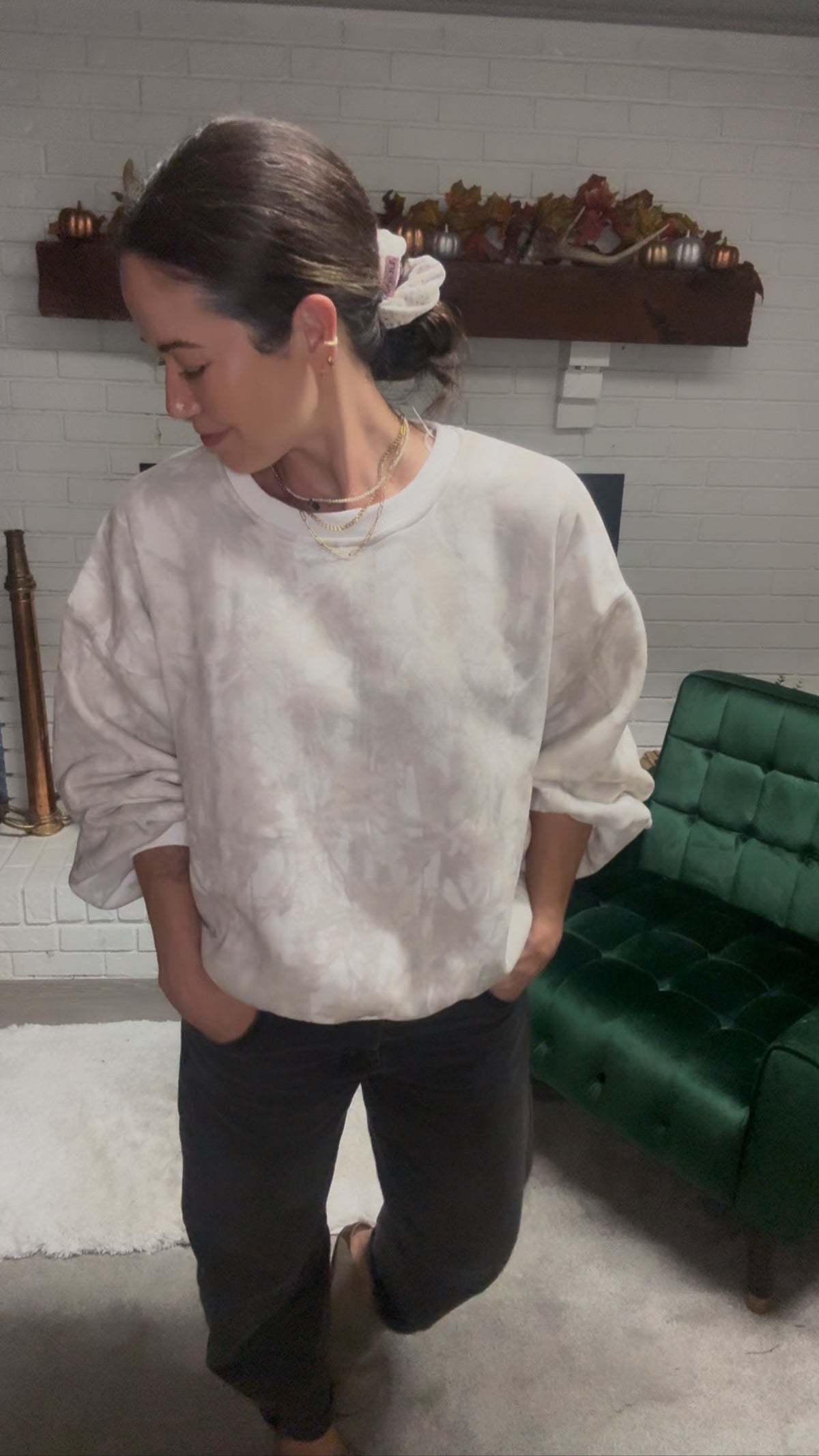 Woodland Camo Crewneck Sweatshirt