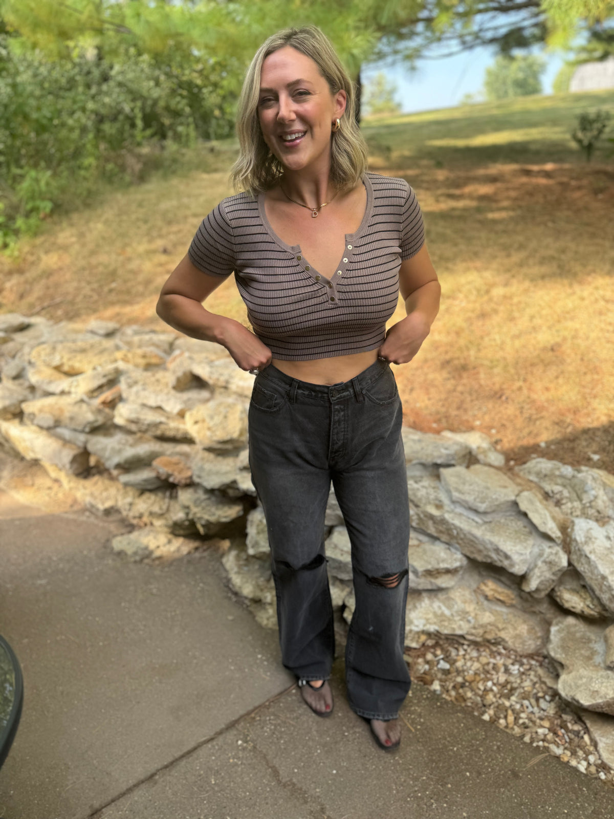 Black 90's Flare Jeans