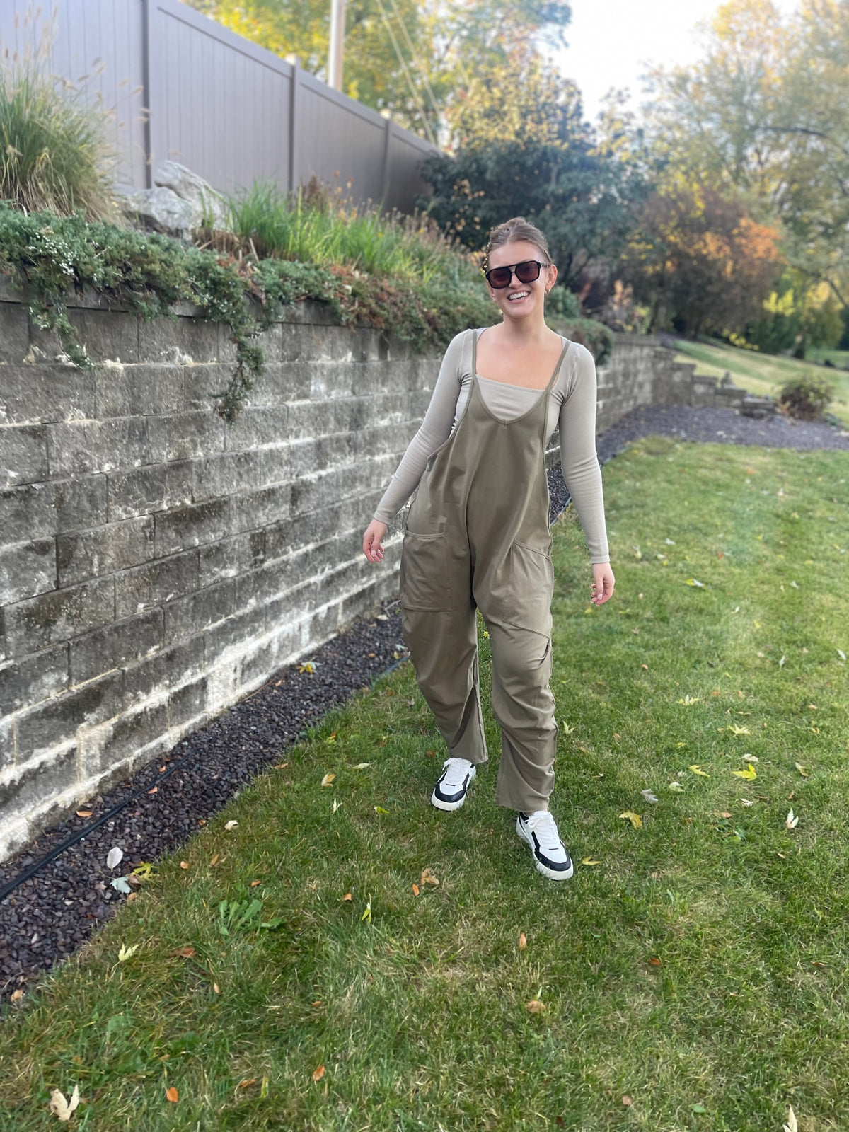Olive Loose Fit Onesie