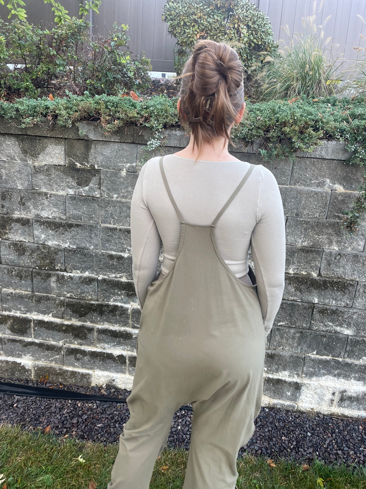 Olive Loose Fit Onesie