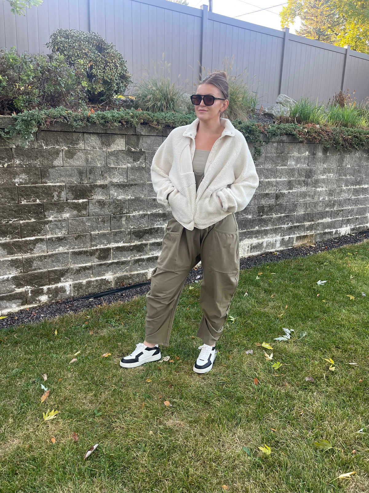 Olive Loose Fit Onesie