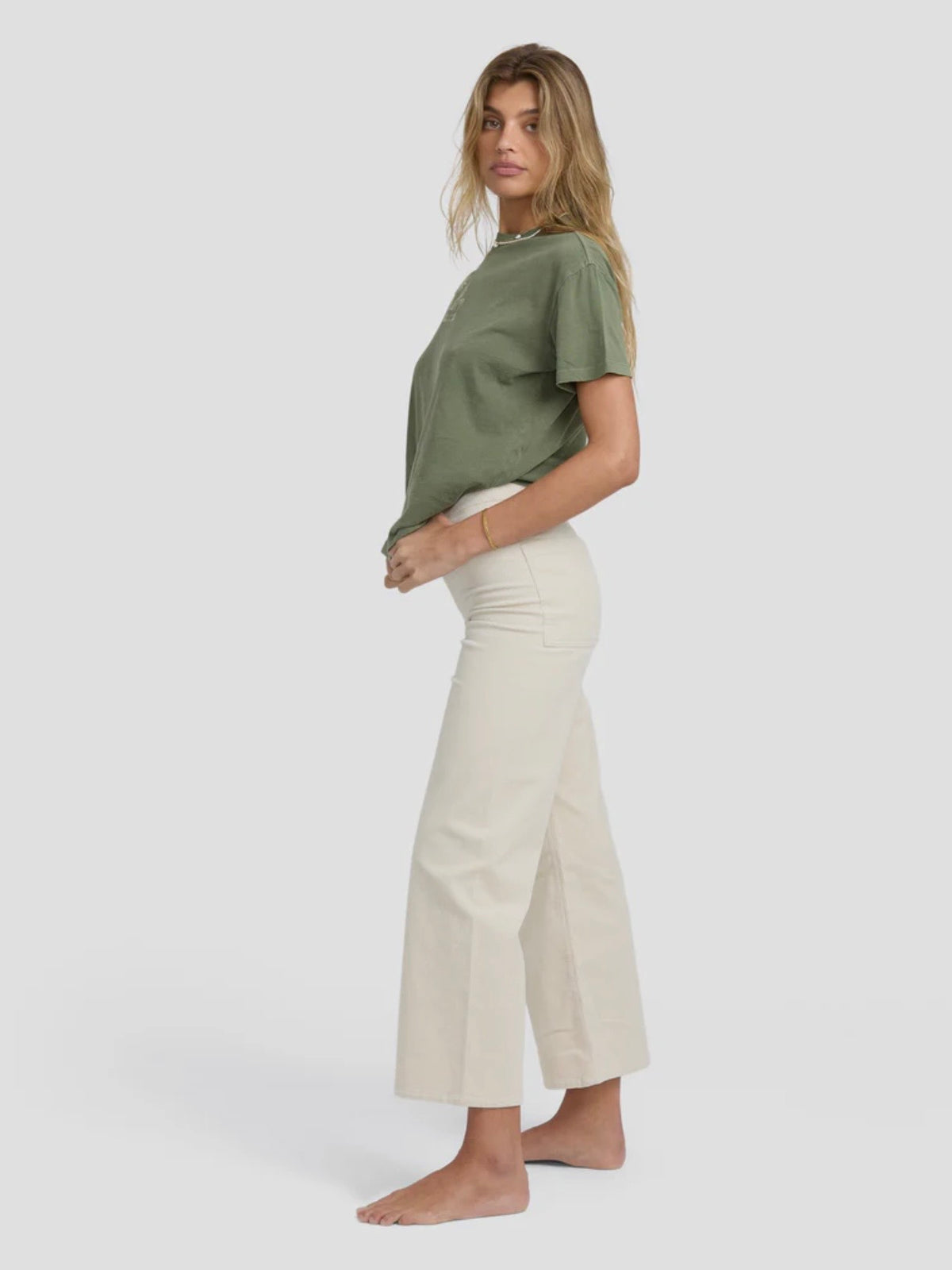 Free Fall High Waist Cord Pants