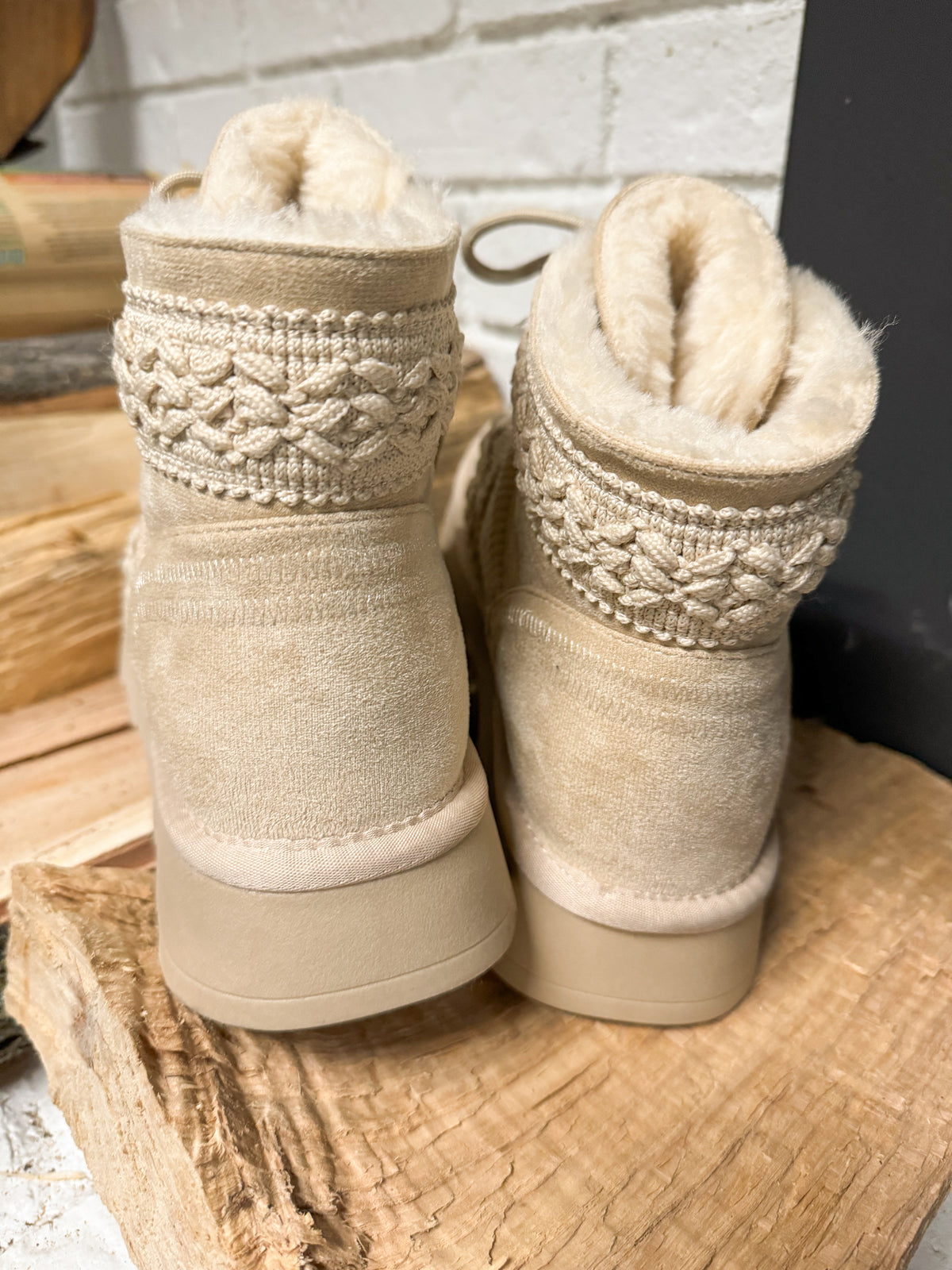 Matterhorn Faux Fur Bootie in Natural