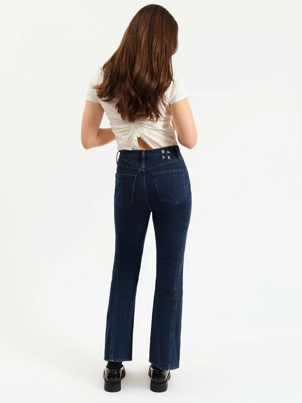 Soho High Rise Ankle Flare Flip Side