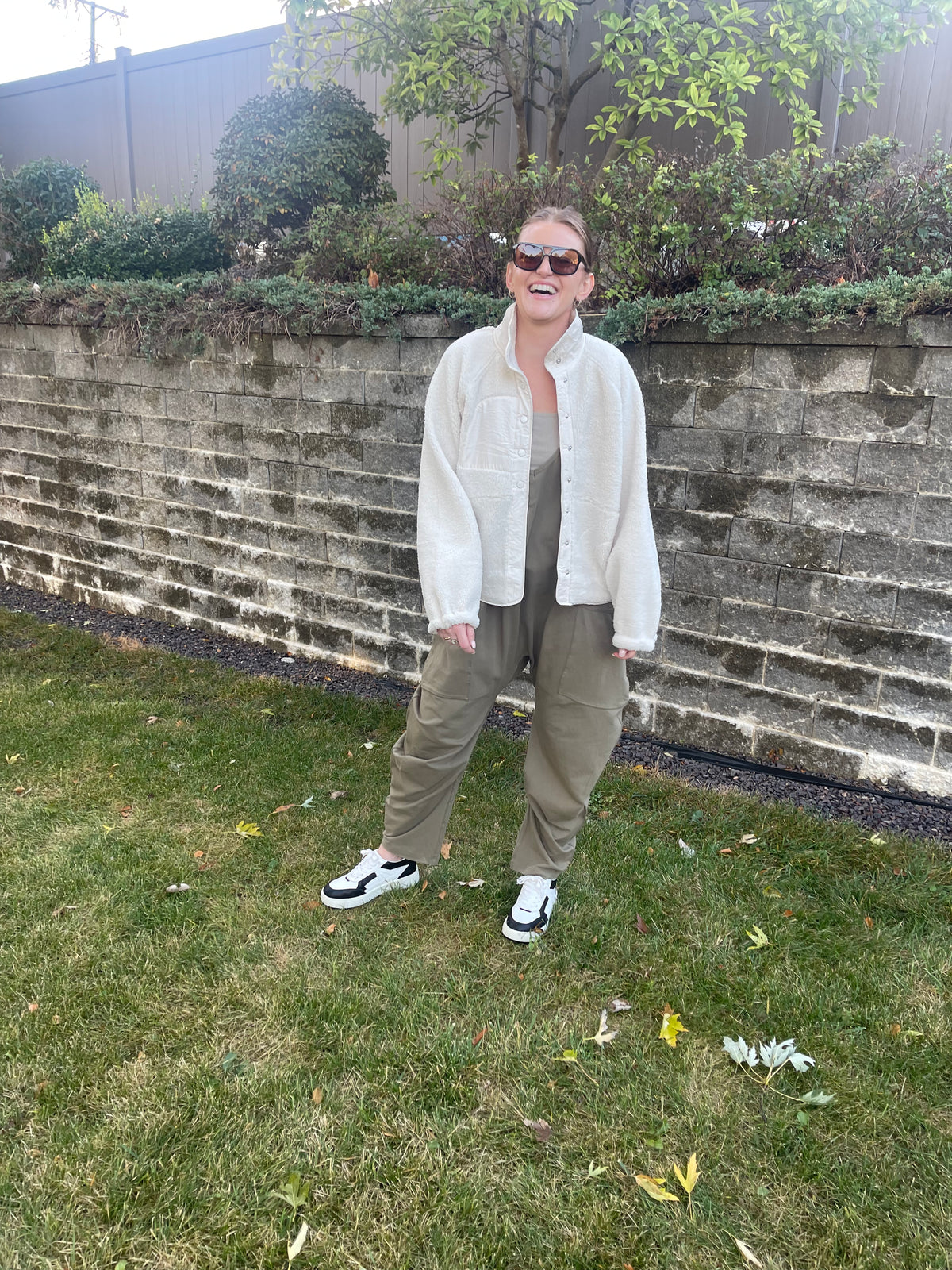 Olive Loose Fit Onesie