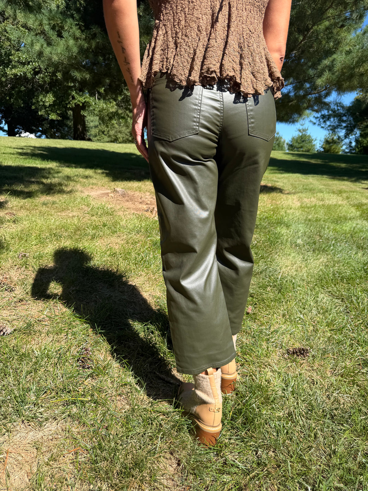 Westward High Rise Barrel in Coated Fern