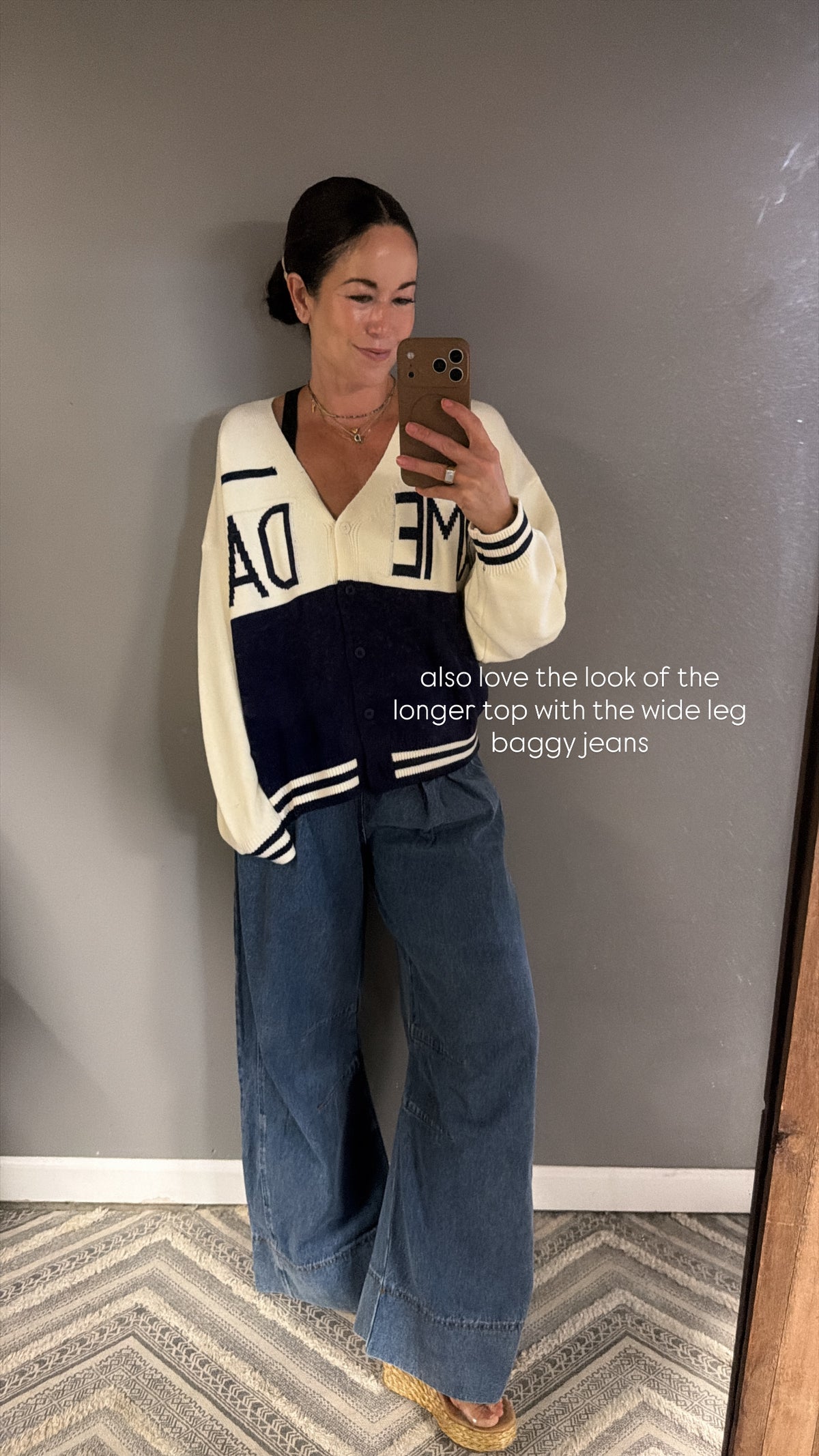 Navy Game Day Cardigan