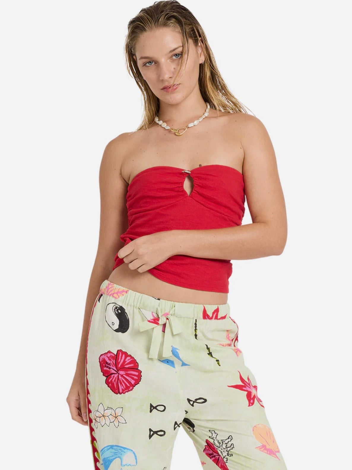 Lottie Hall Splasher Knit Tube Top
