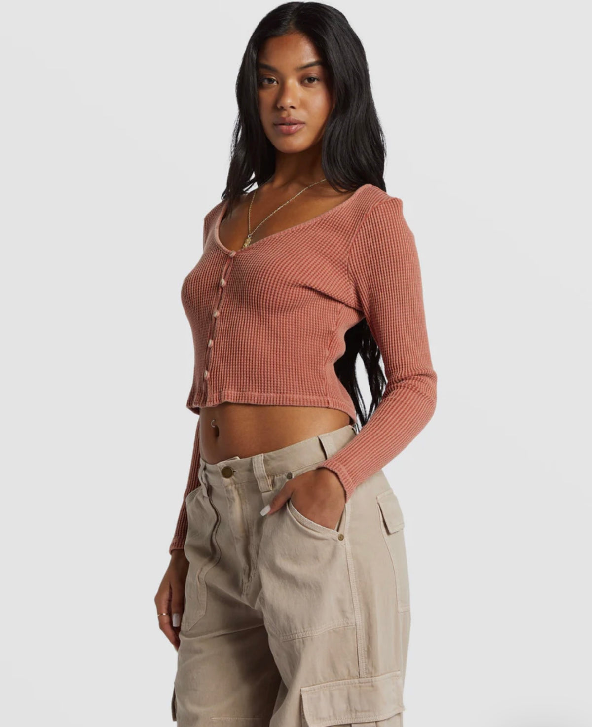 Billabong Paxton Thermal Cropped Top