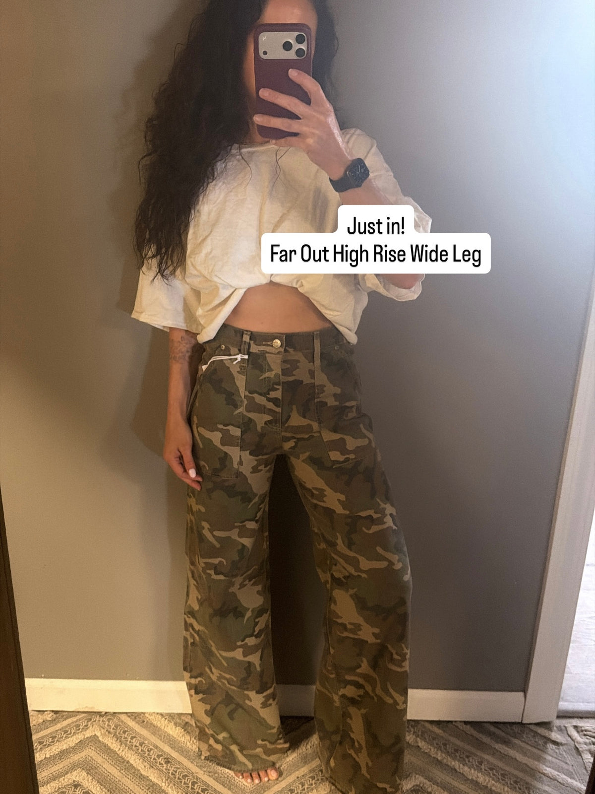 Daze Far Out High Rise Denim in Hideaway Camo