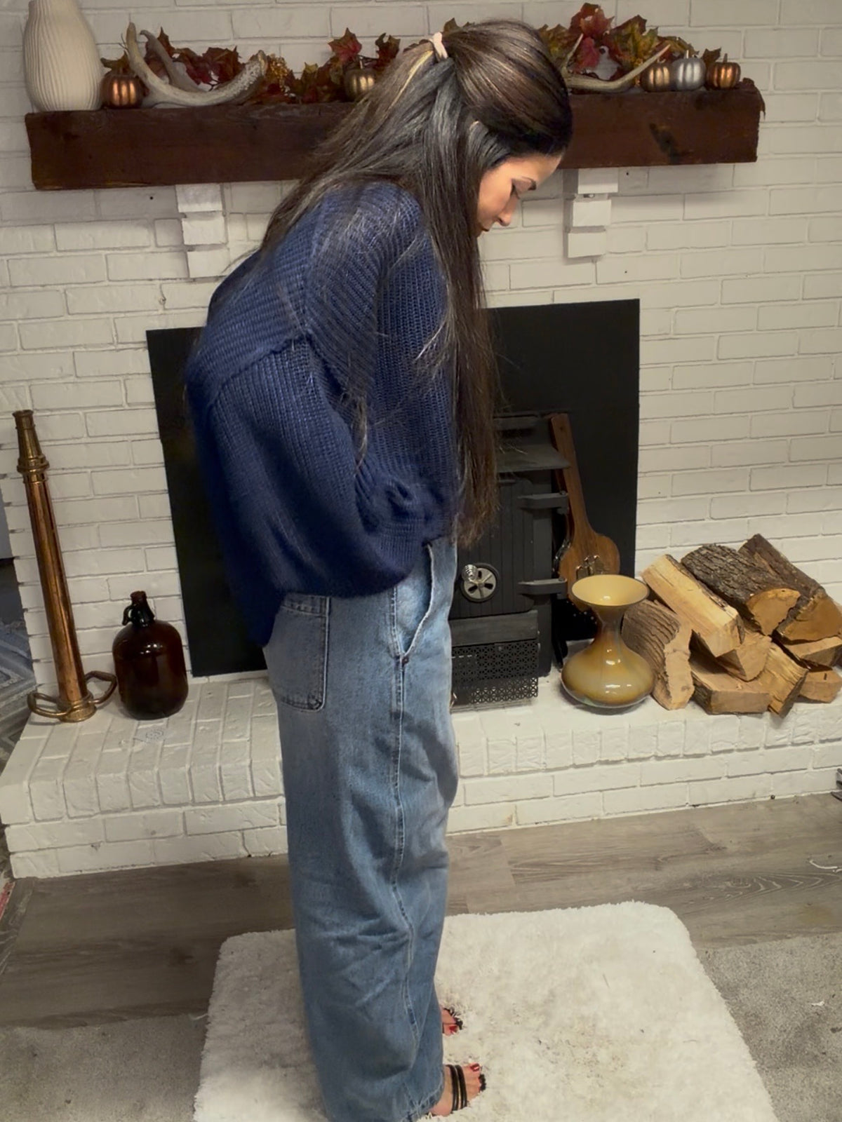 Sammie Baggy Barrel Back Buckle Jean