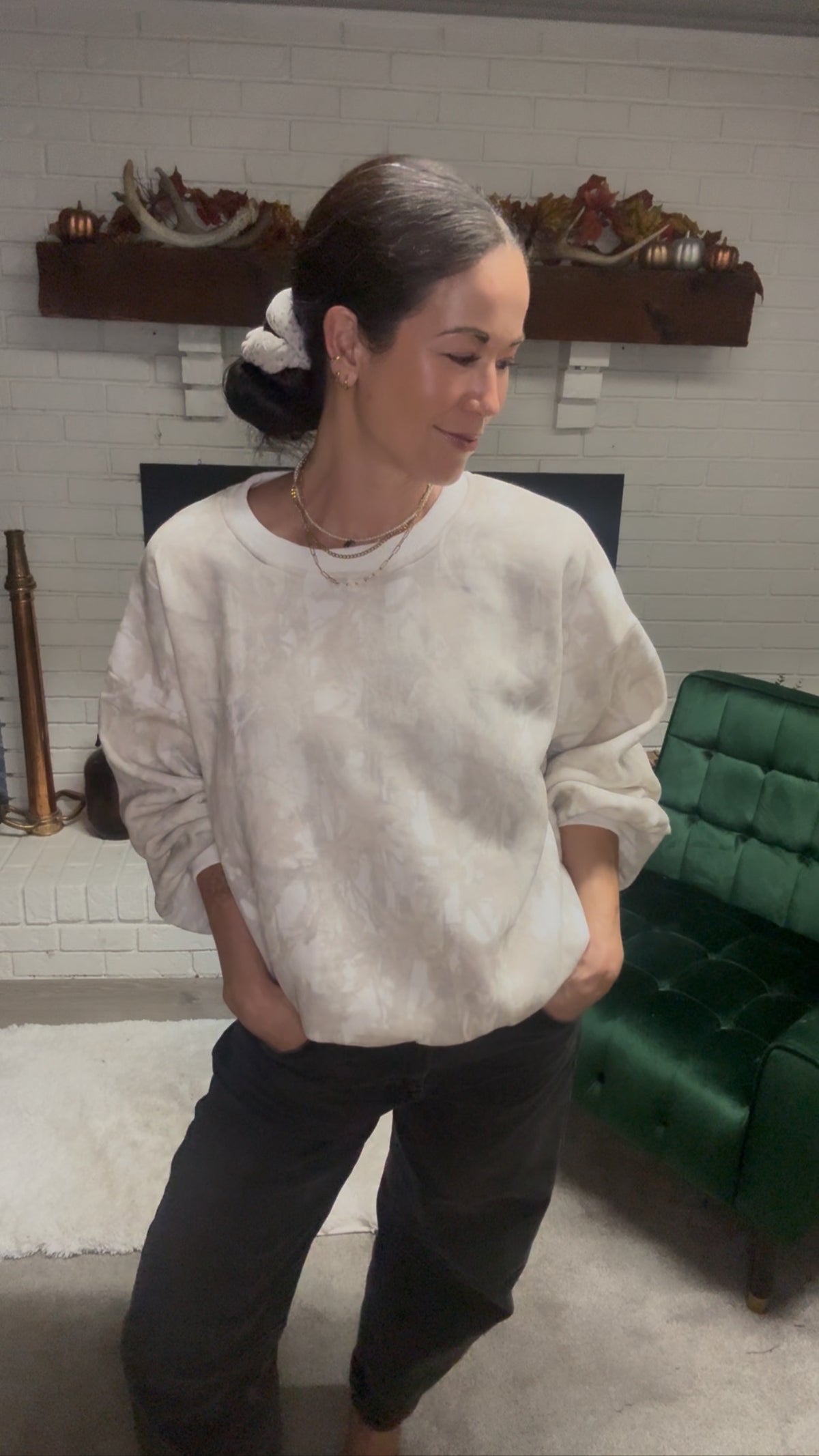Woodland Camo Crewneck Sweatshirt