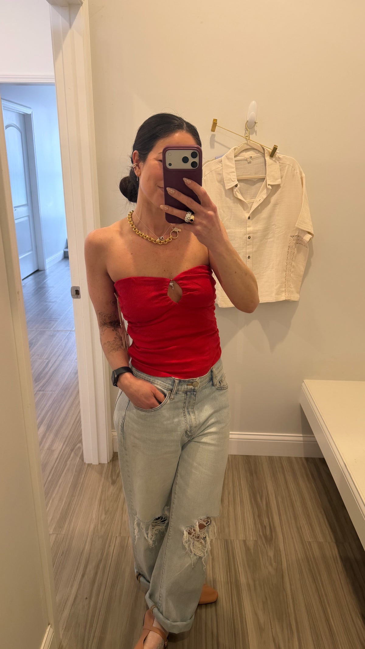 Lottie Hall Splasher Knit Tube Top