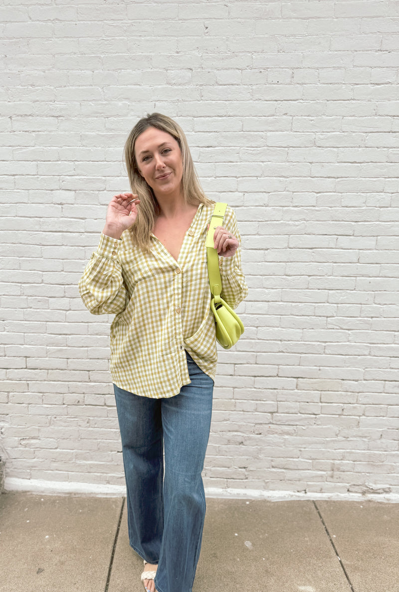 Billabong Green Checker Print Swell Woven Shirt