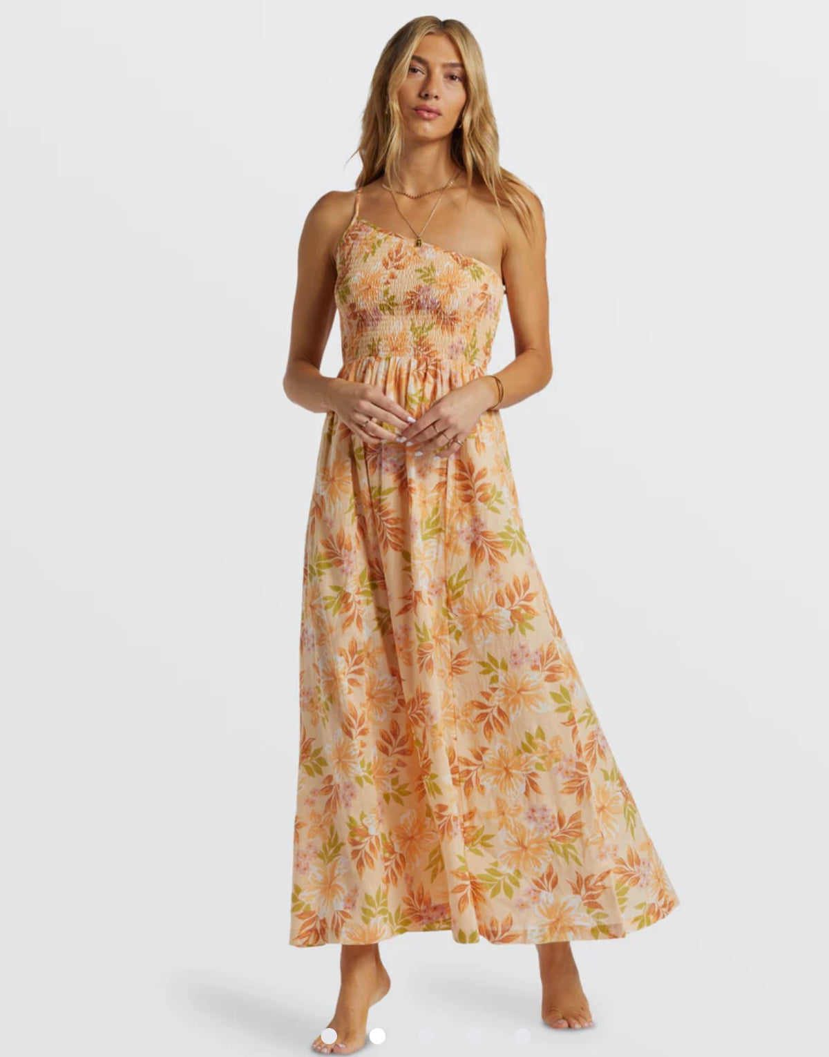 Warmer Days One Shoulder Maxi Dress