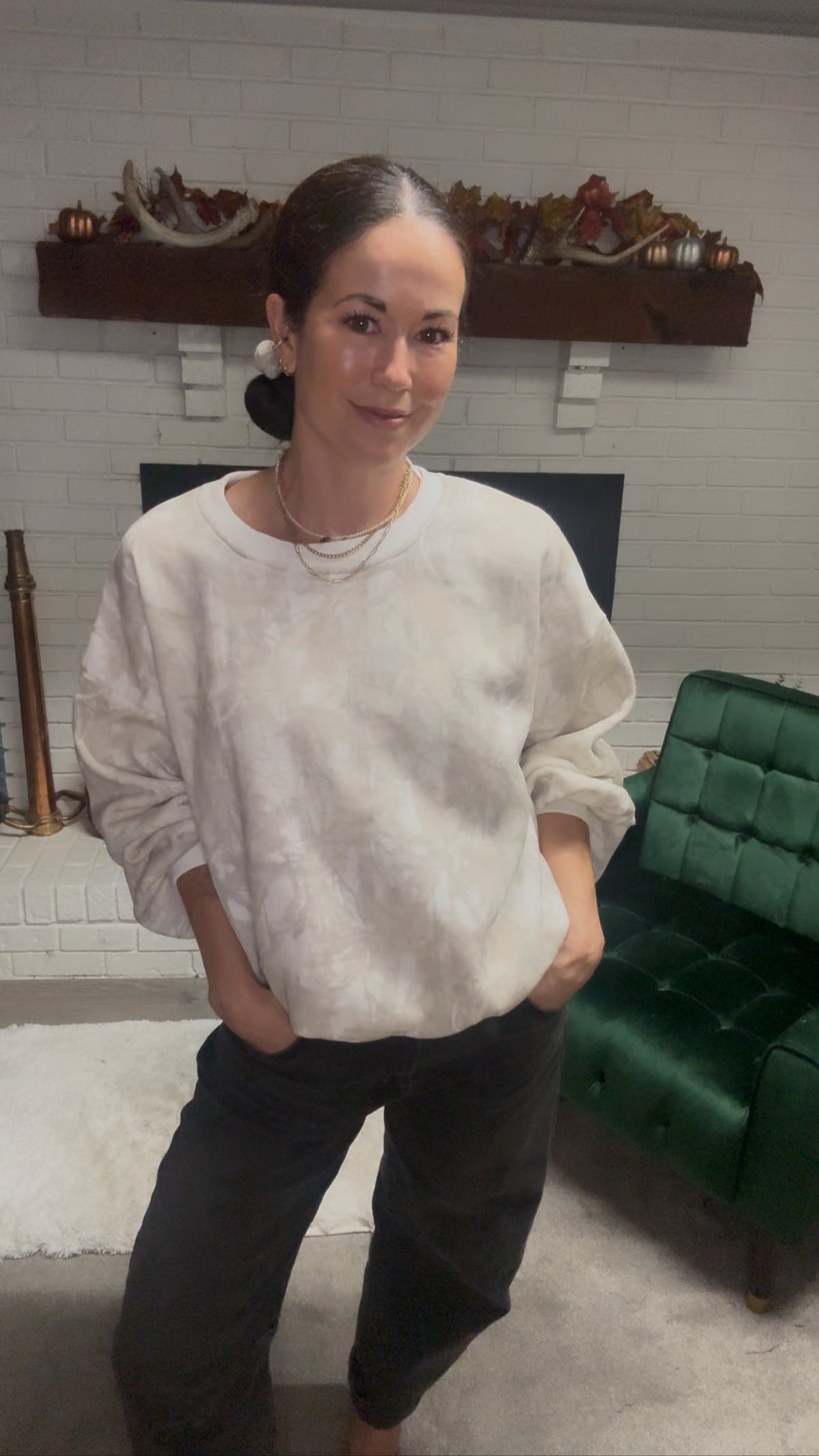 Woodland Camo Crewneck Sweatshirt