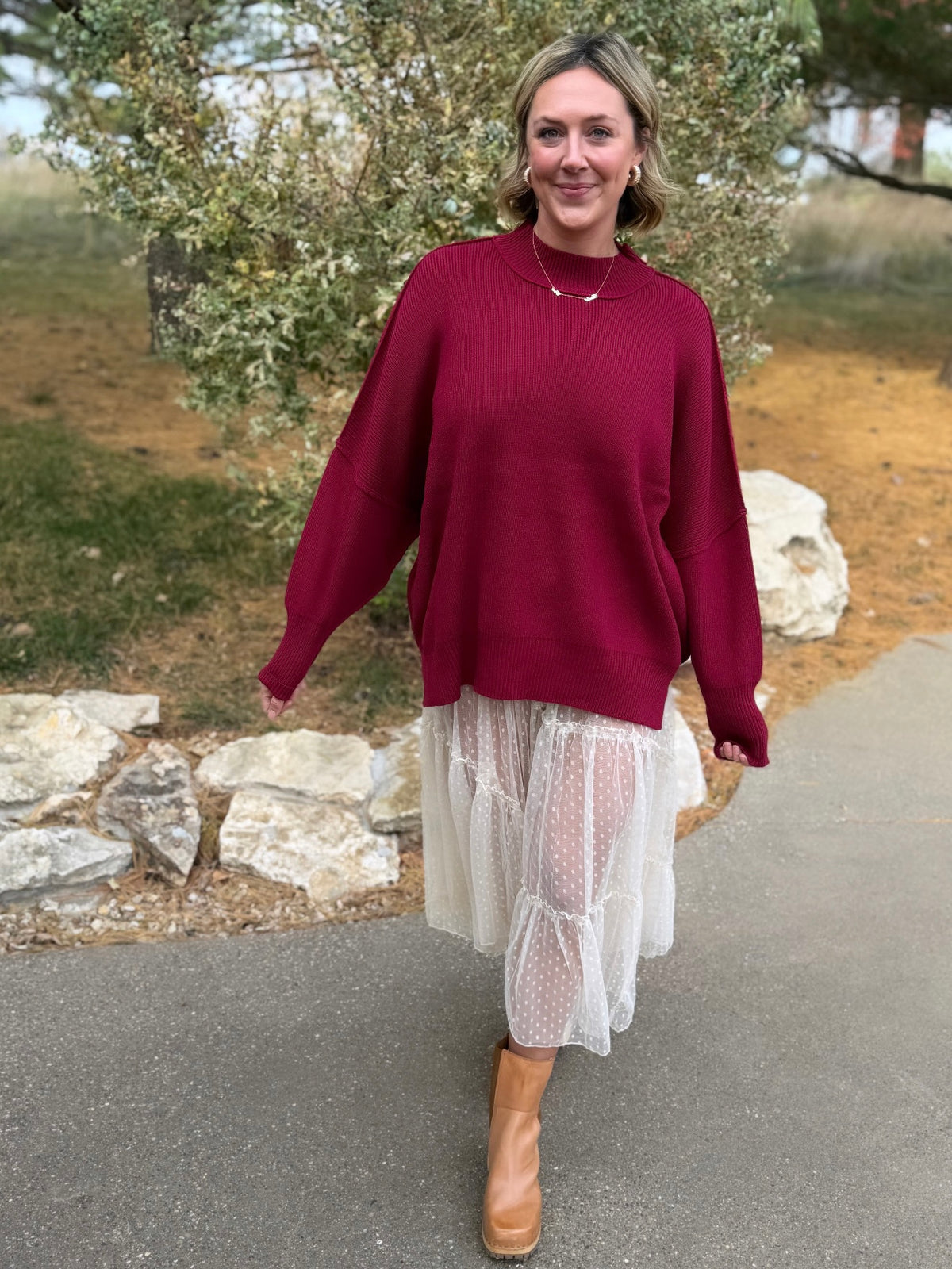 Everyone's Favorite Sweater Cabernet