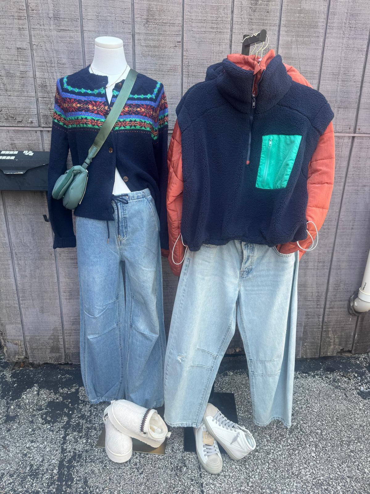 Navy Argyle Cardigan