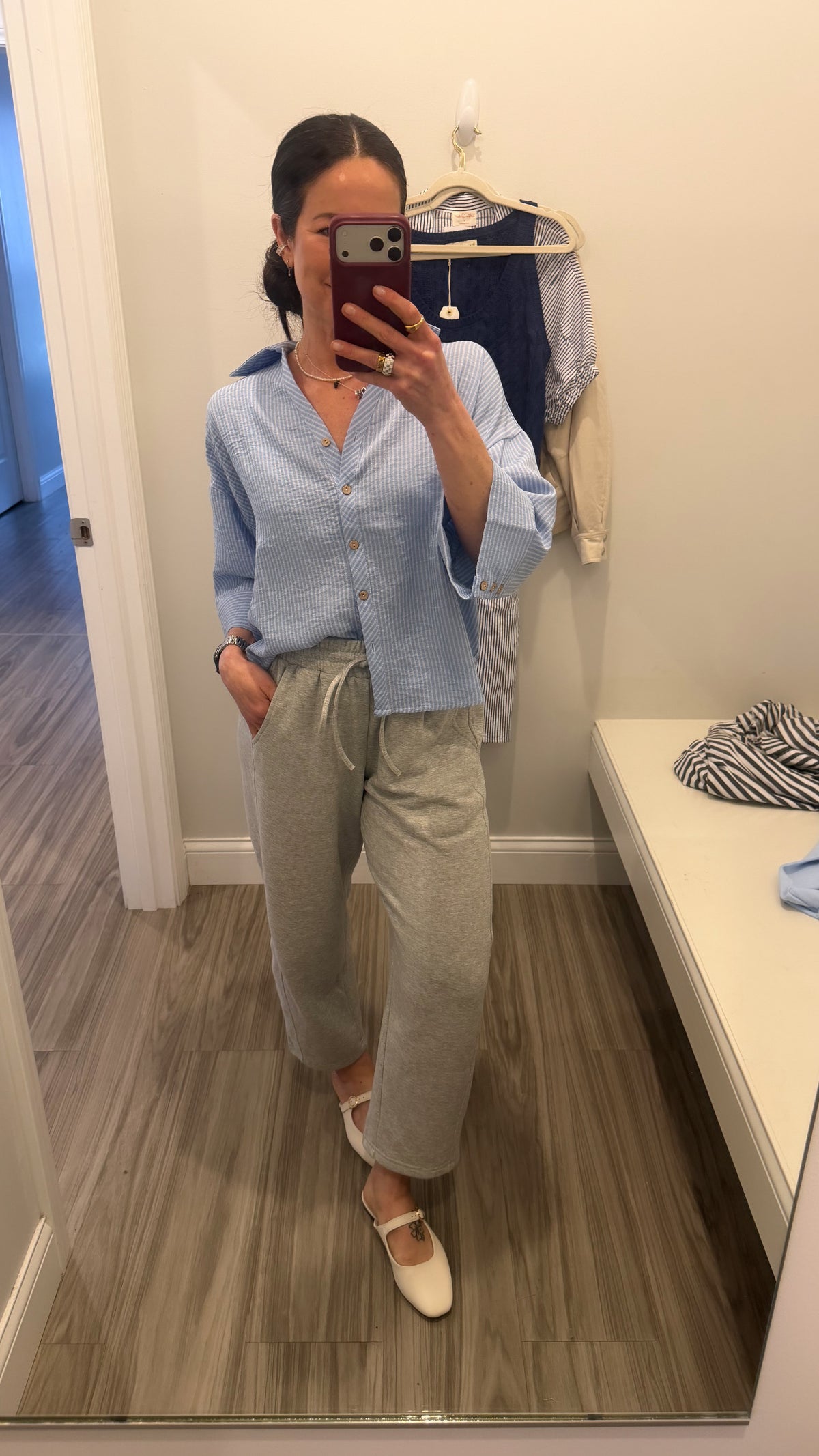 Heather Grey Barrel Sweatpants