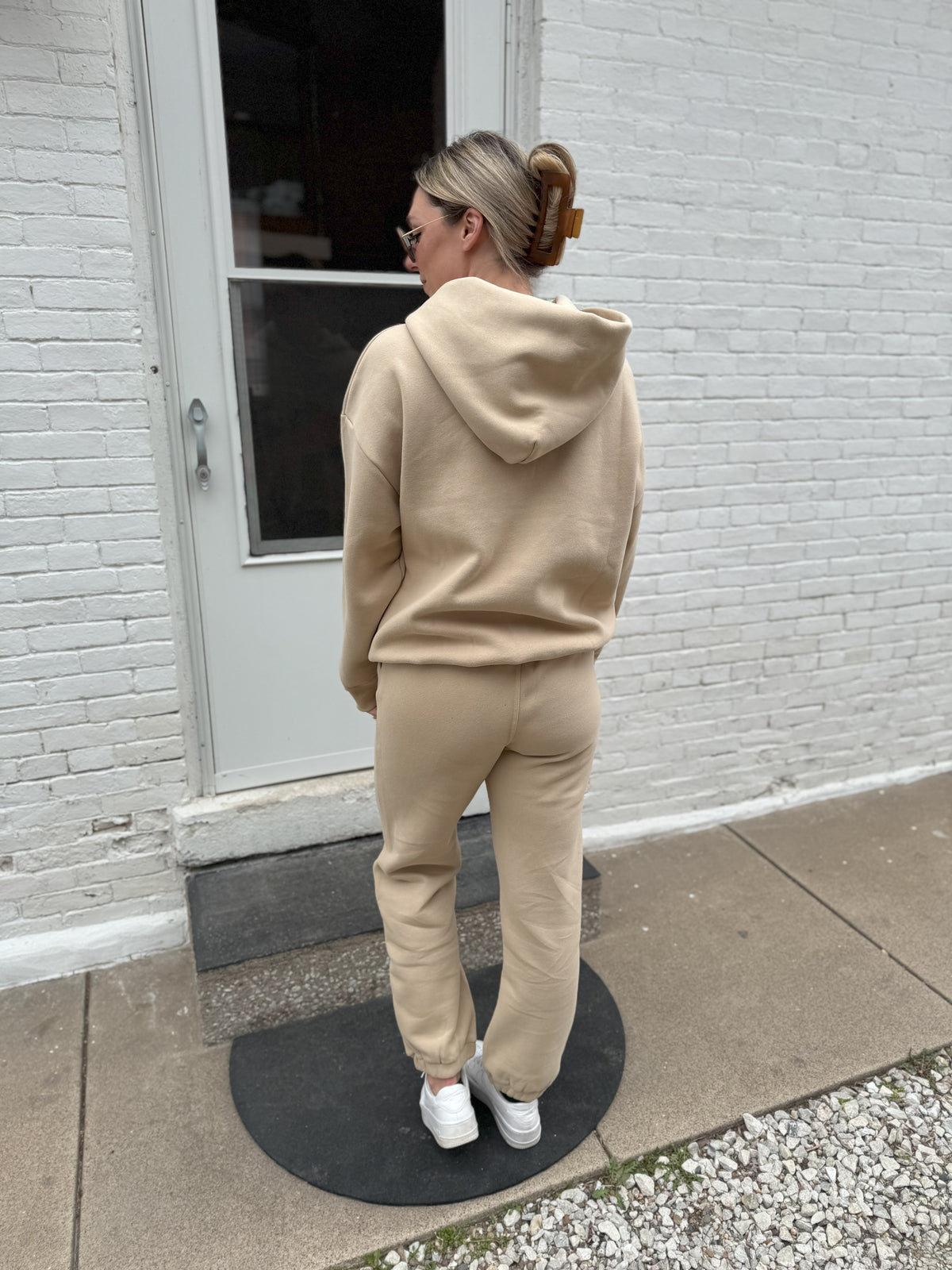 Taupe Soft & Cozy Fleece Joggers