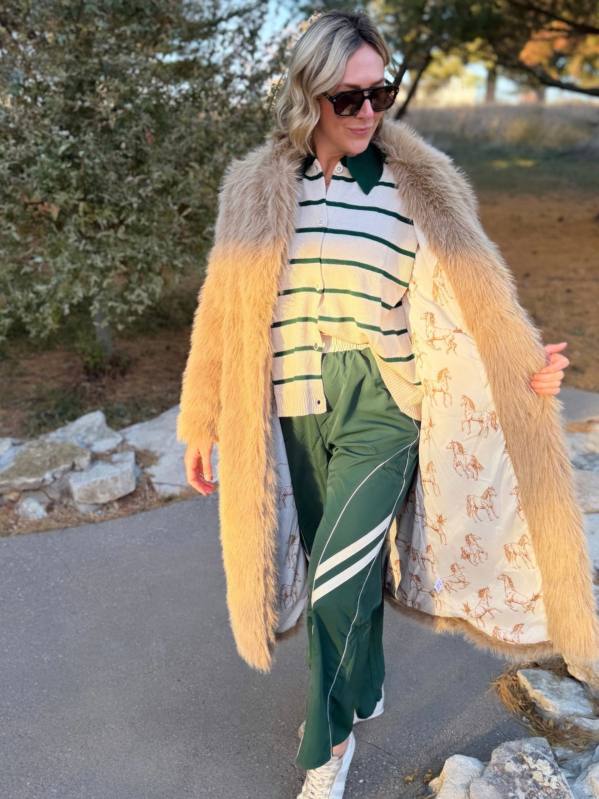 Forest Green Parachute Pants