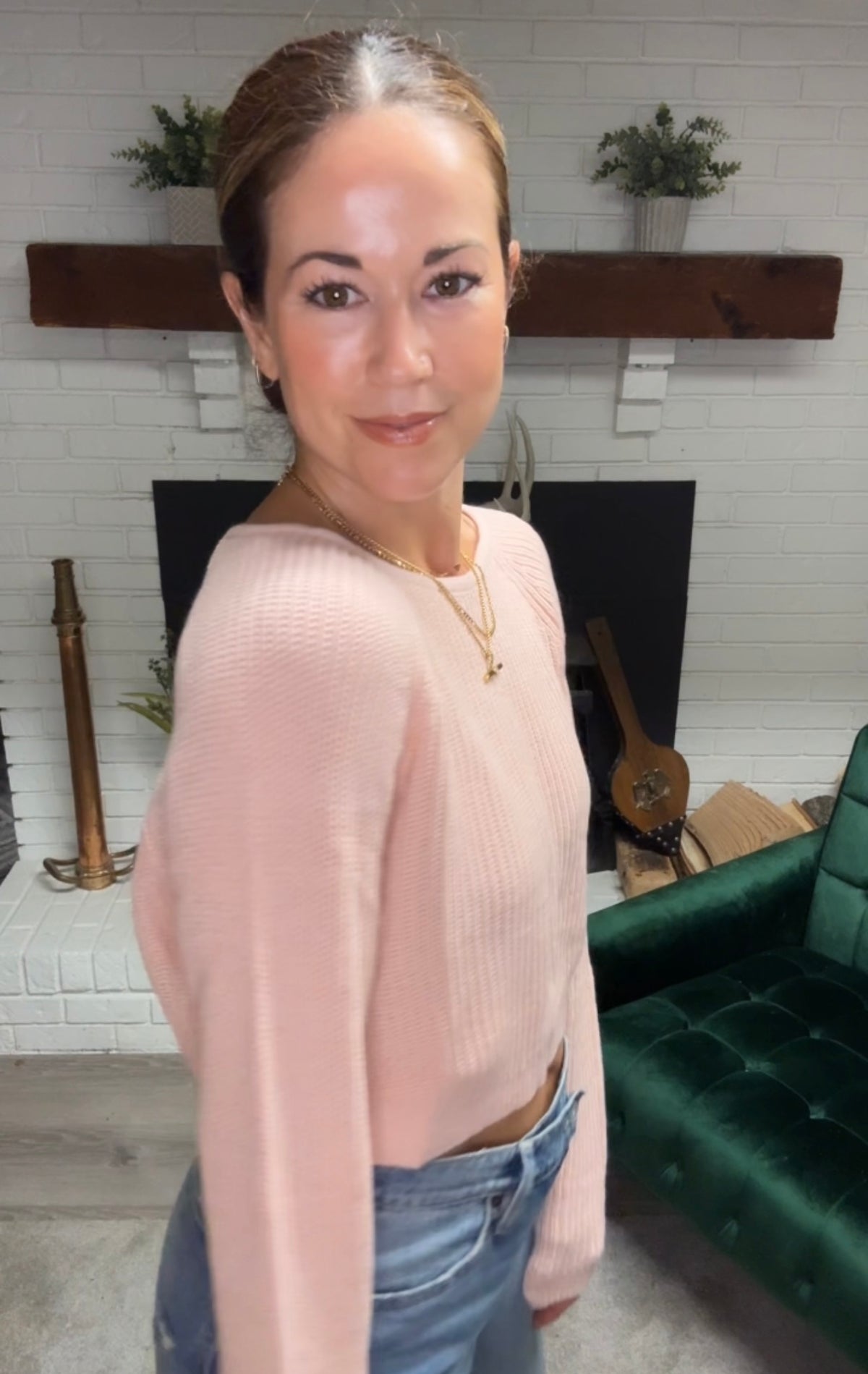 Billabong Pink Sun Out Sweater