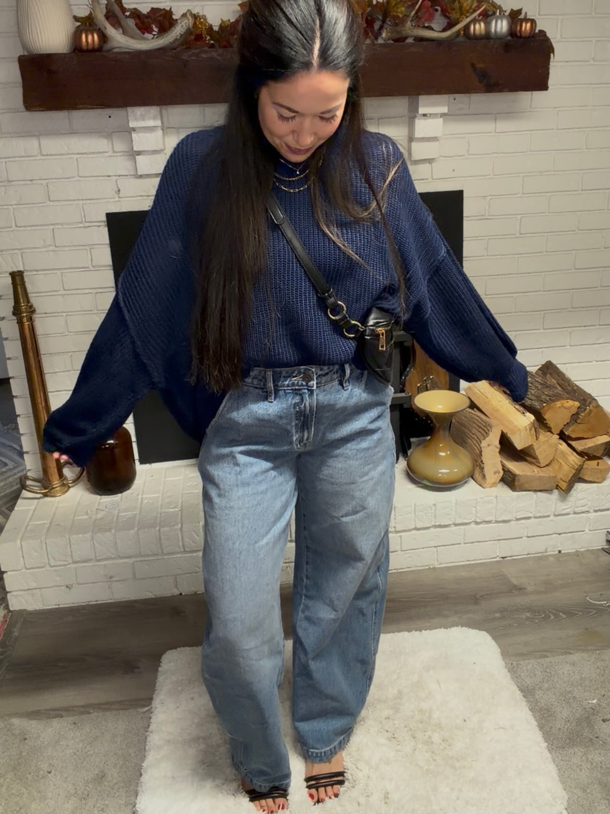 Sammie Baggy Barrel Back Buckle Jean