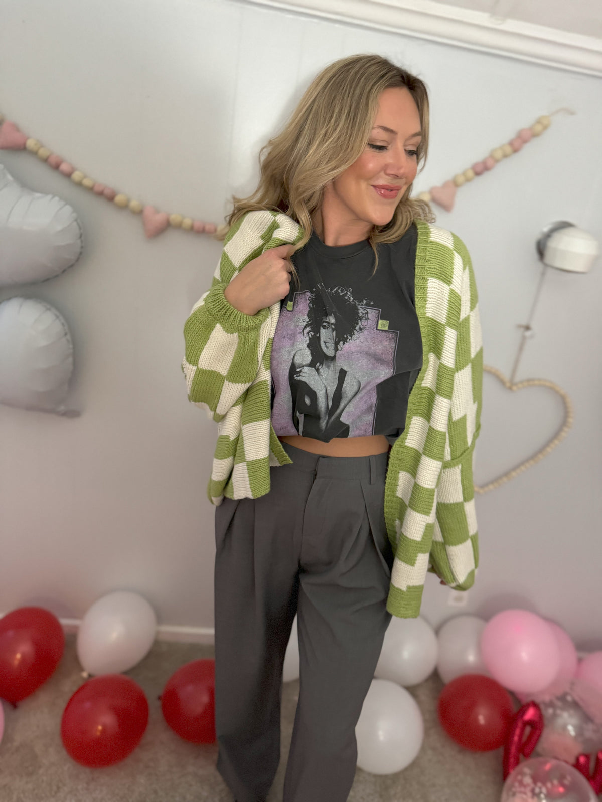 Grey High Waisted Trouser