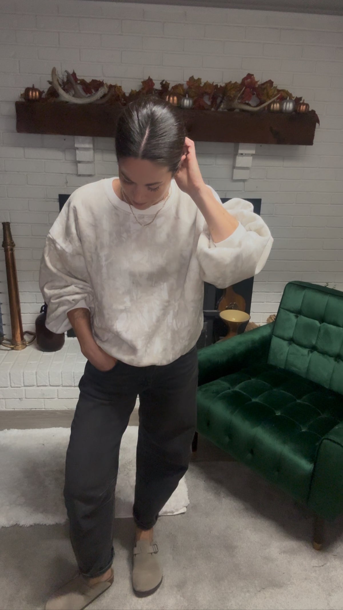 Woodland Camo Crewneck Sweatshirt